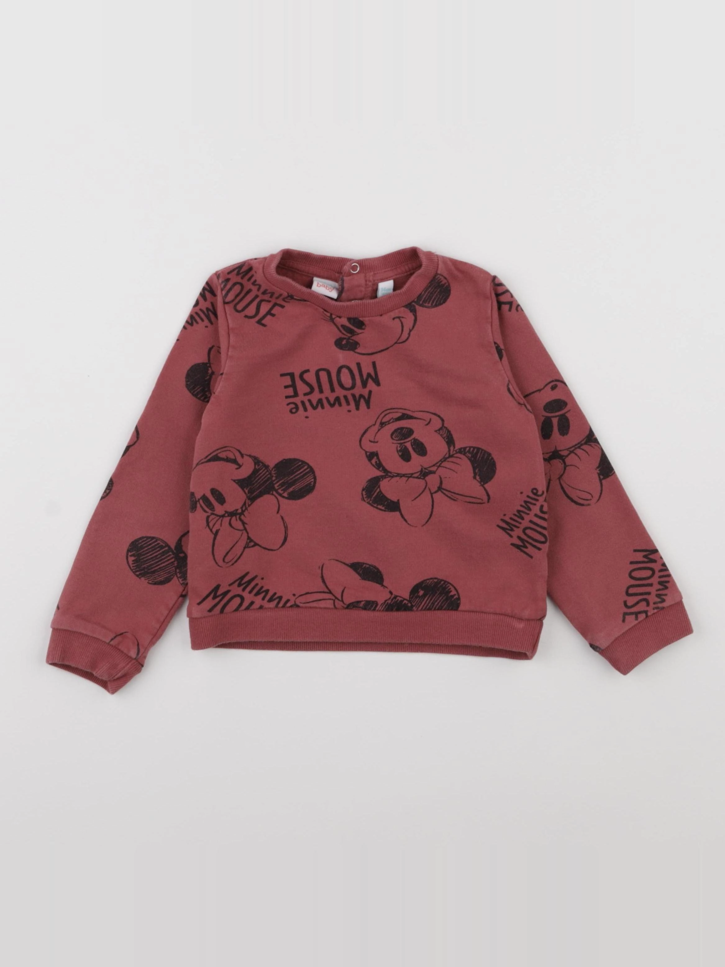 Vertbaudet - sweat rouge - 3 ans