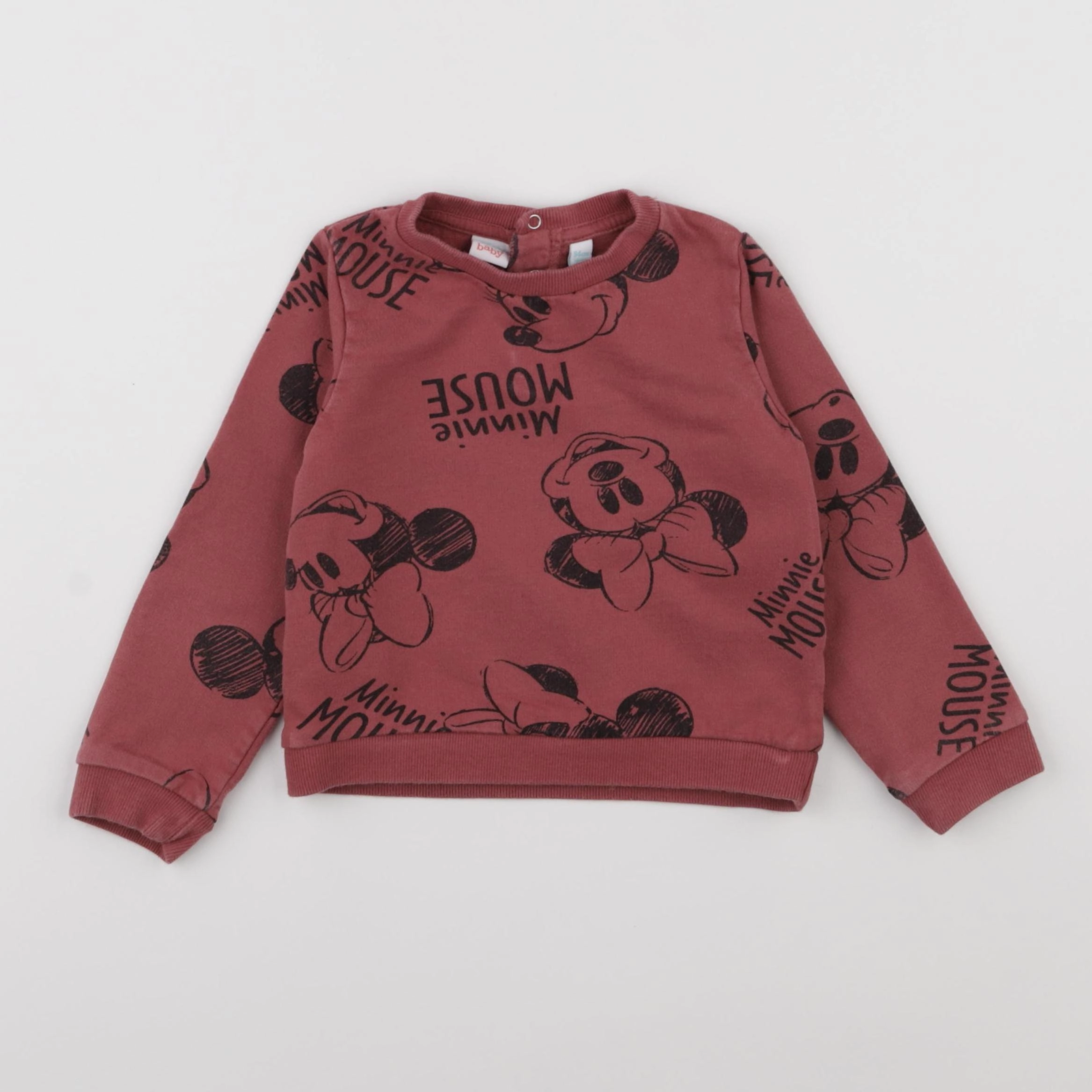 Vertbaudet - sweat rouge - 3 ans