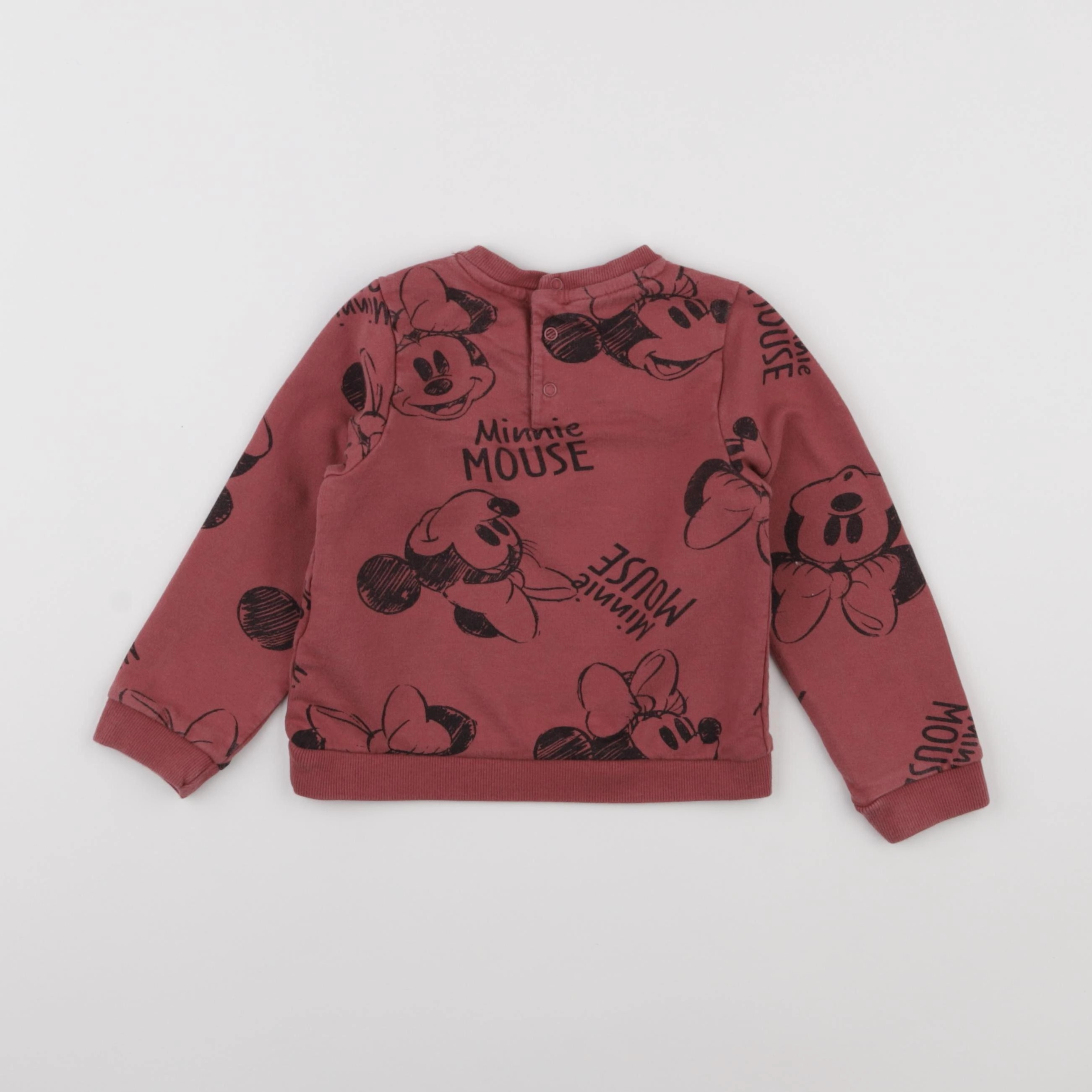 Vertbaudet - sweat rouge - 3 ans