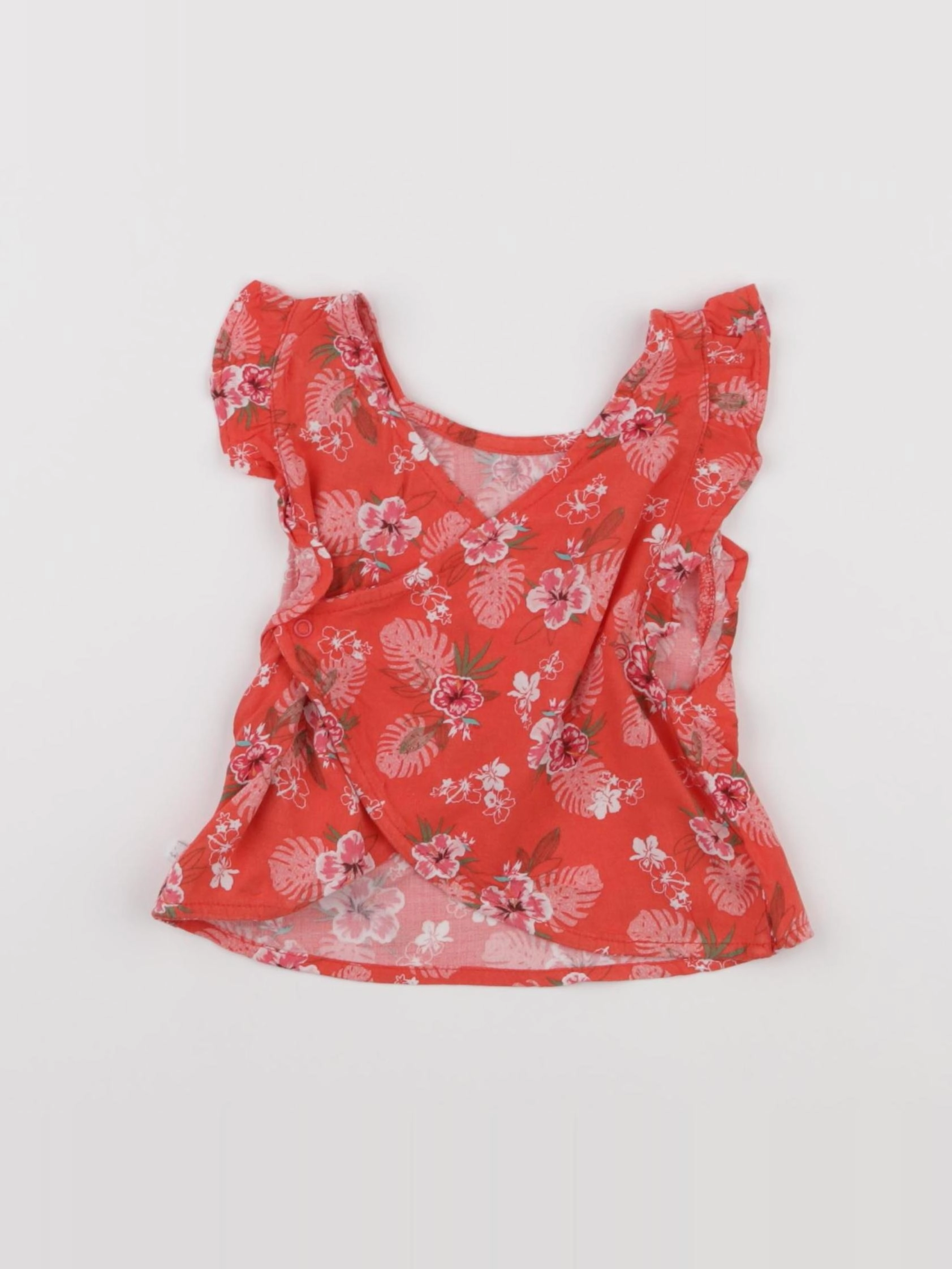 IKKS - blouse rouge - 12 mois