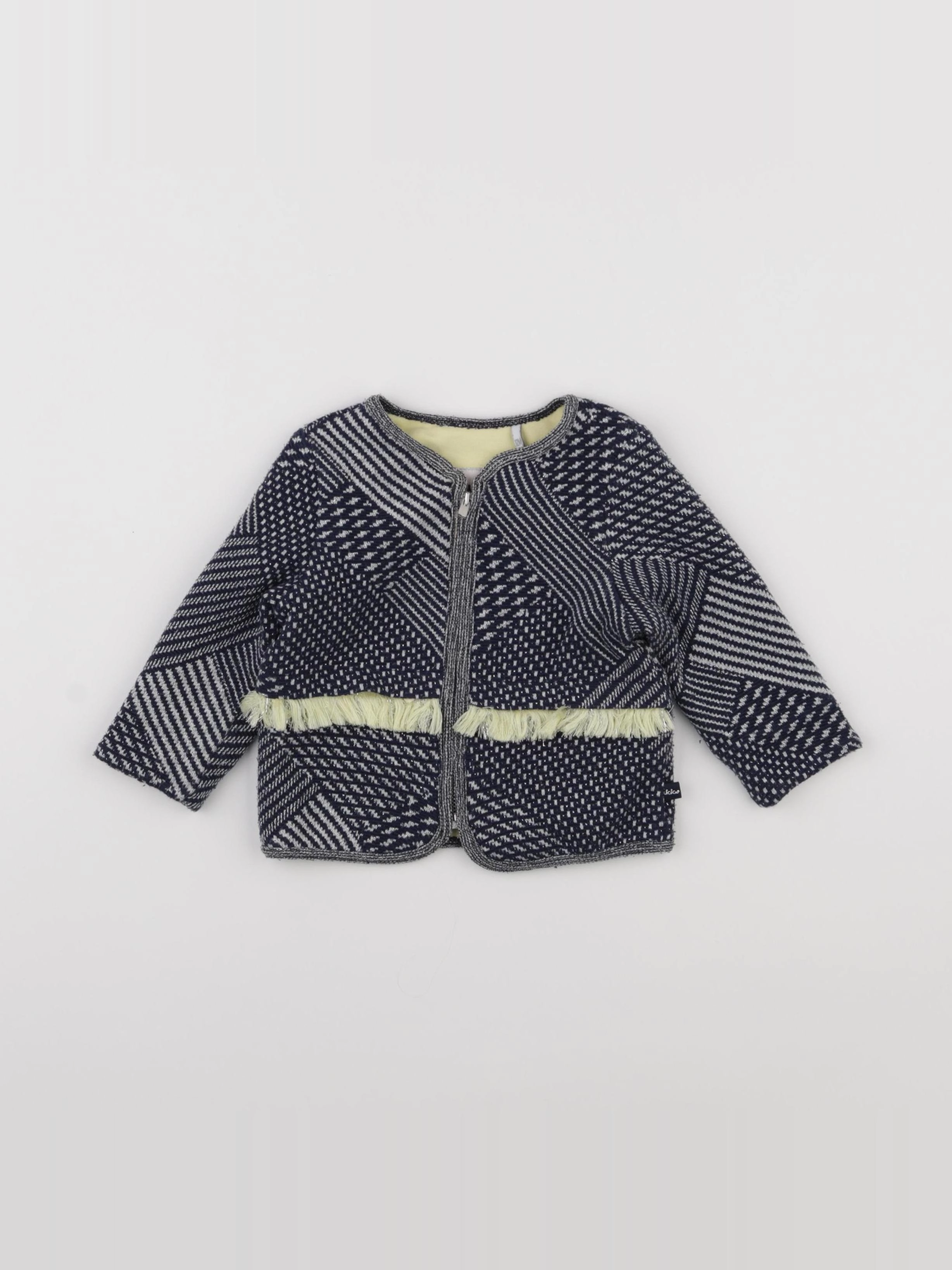 IKKS - veste bleu, jaune - 12 mois