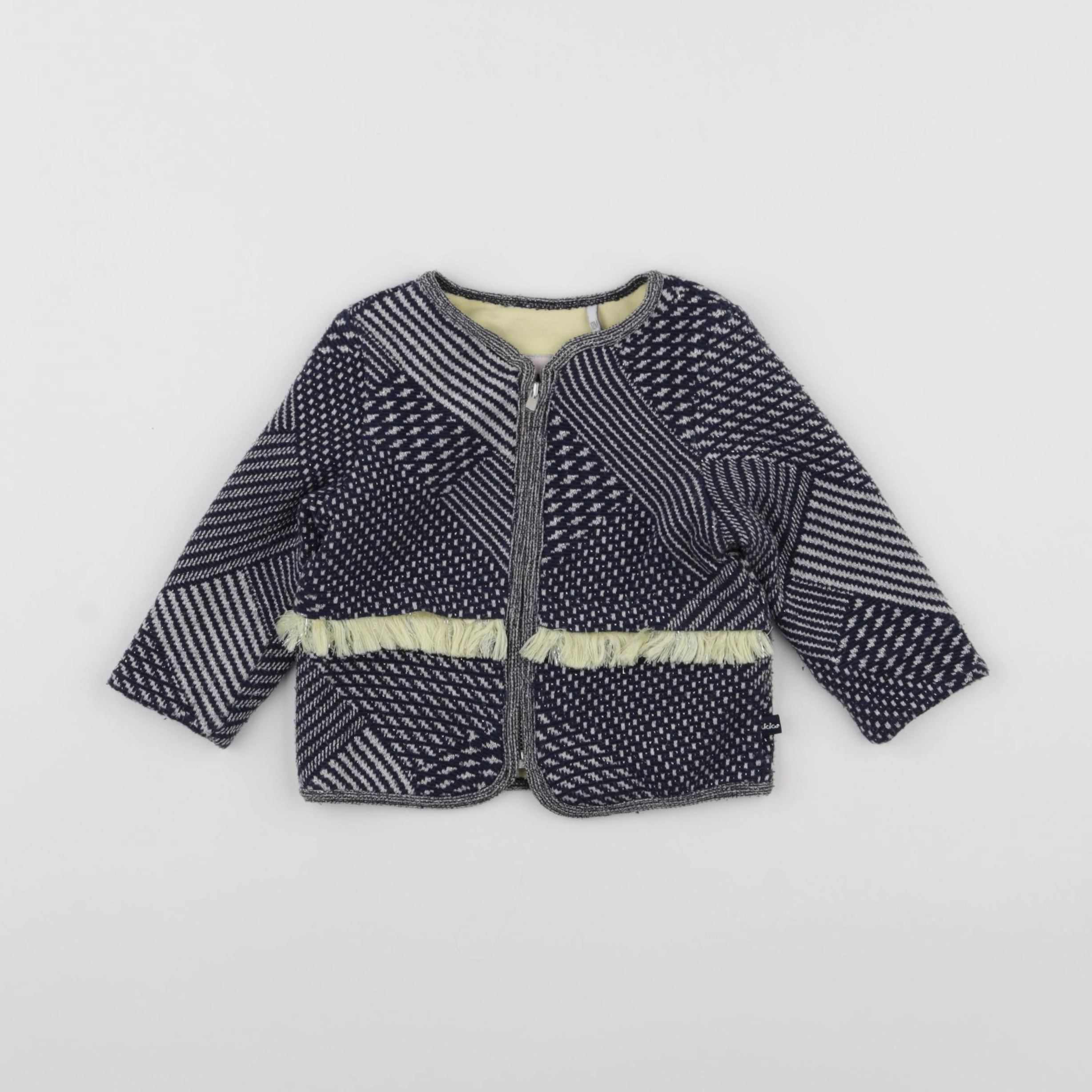 IKKS - veste bleu, jaune - 12 mois