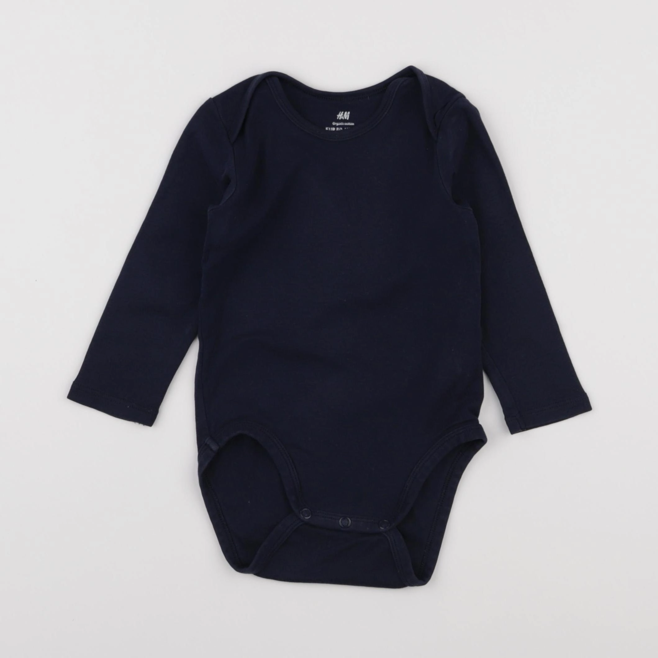 H&M - body bleu - 12 mois