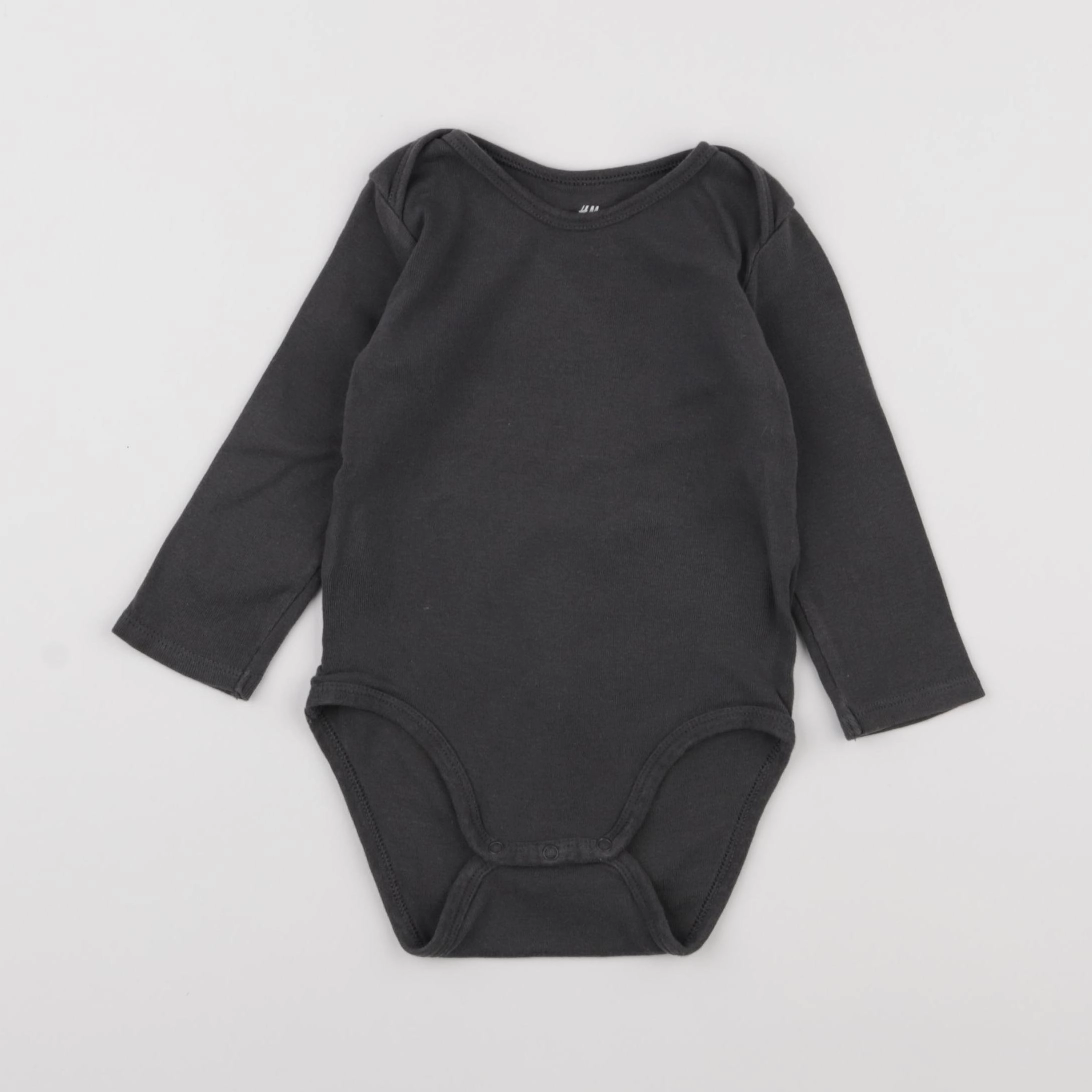 H&M - body gris - 12 mois