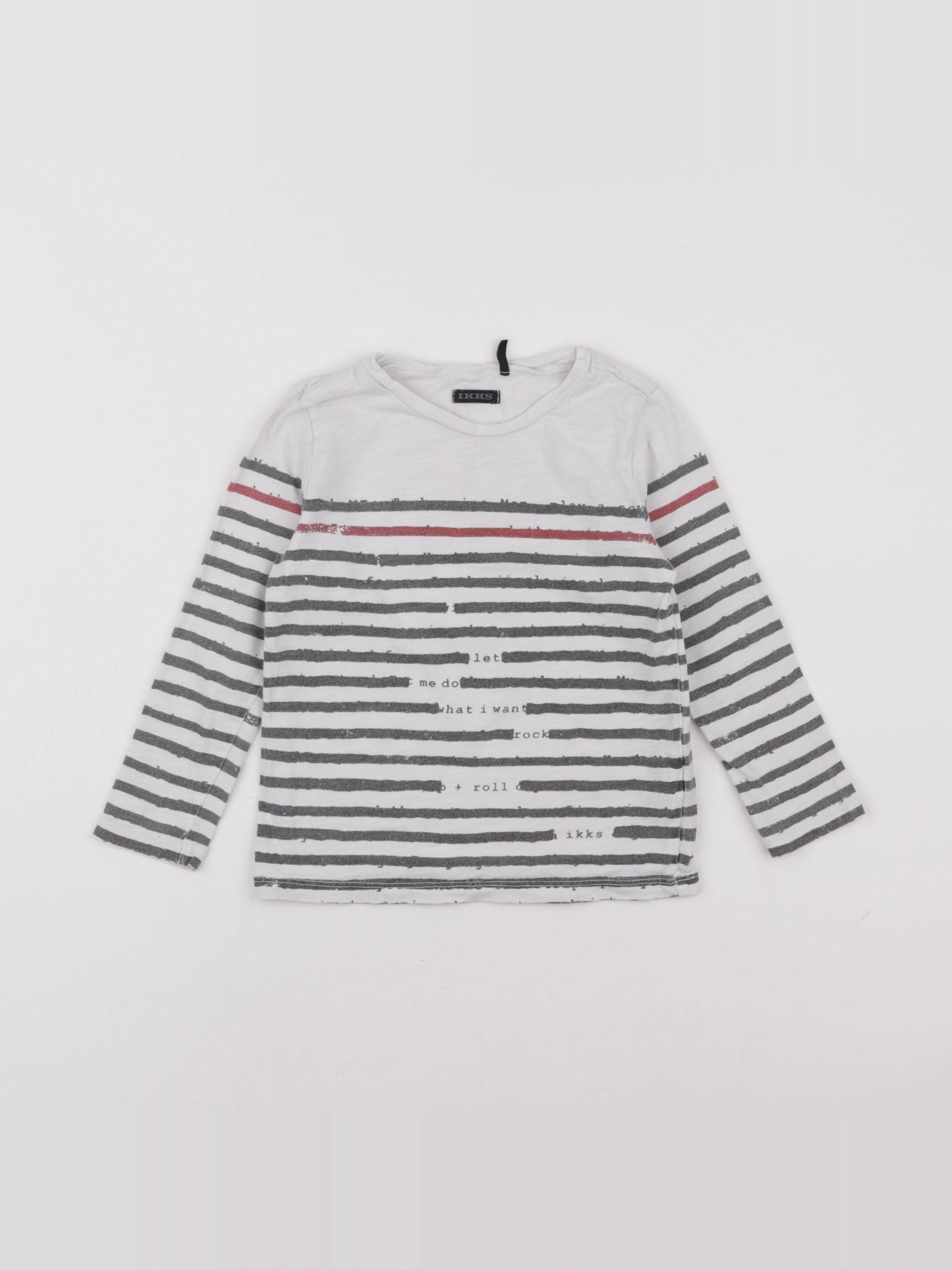 IKKS - tee-shirt blanc, gris - 3 ans