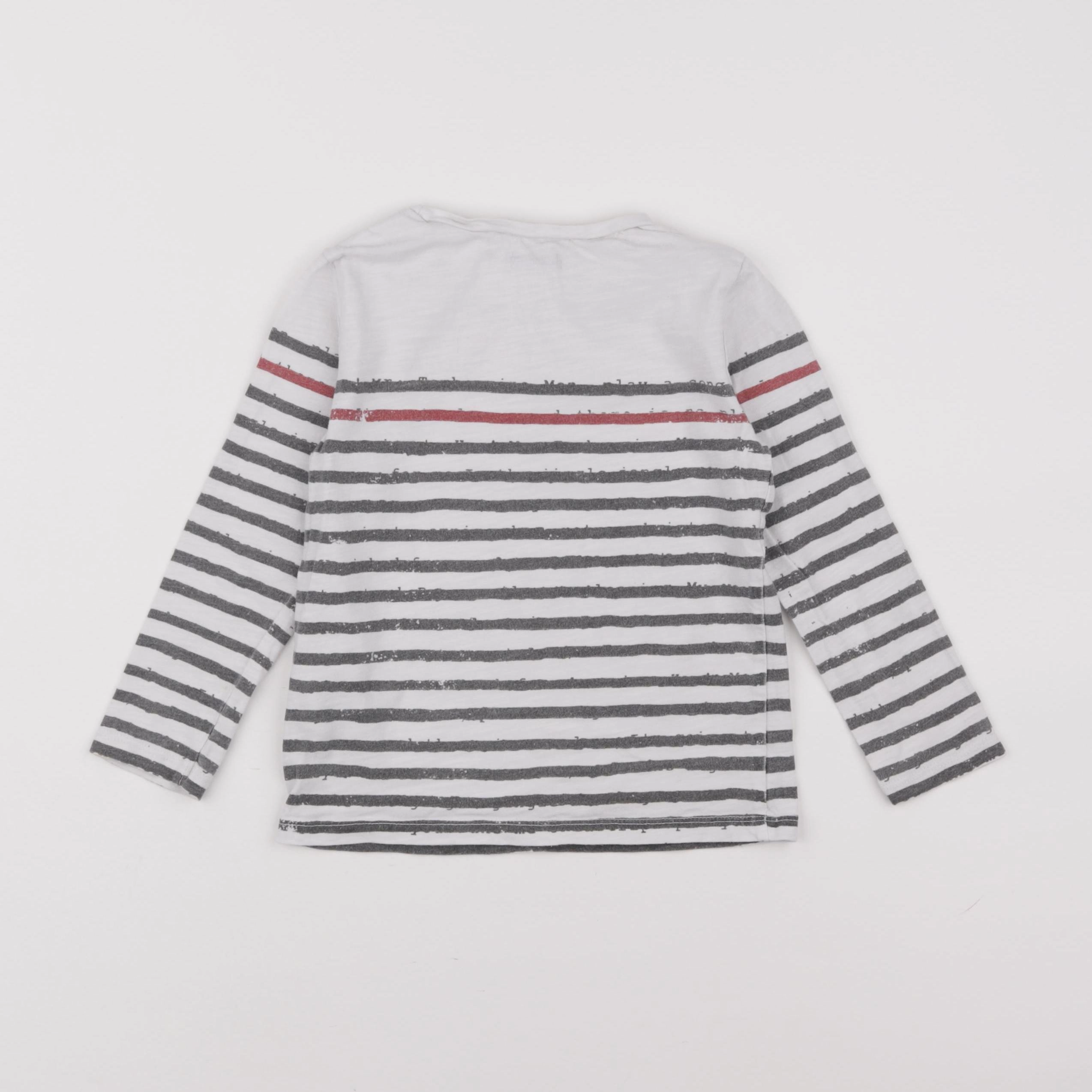 IKKS - tee-shirt blanc, gris - 3 ans