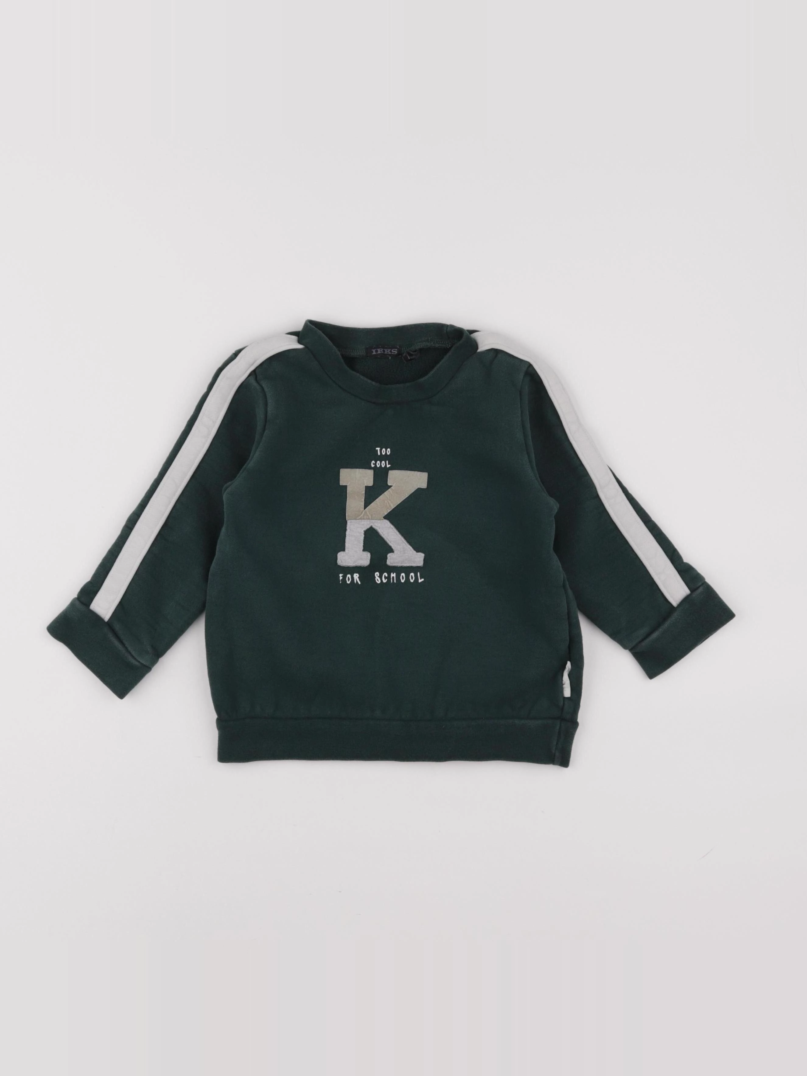 IKKS - sweat vert - 3 ans