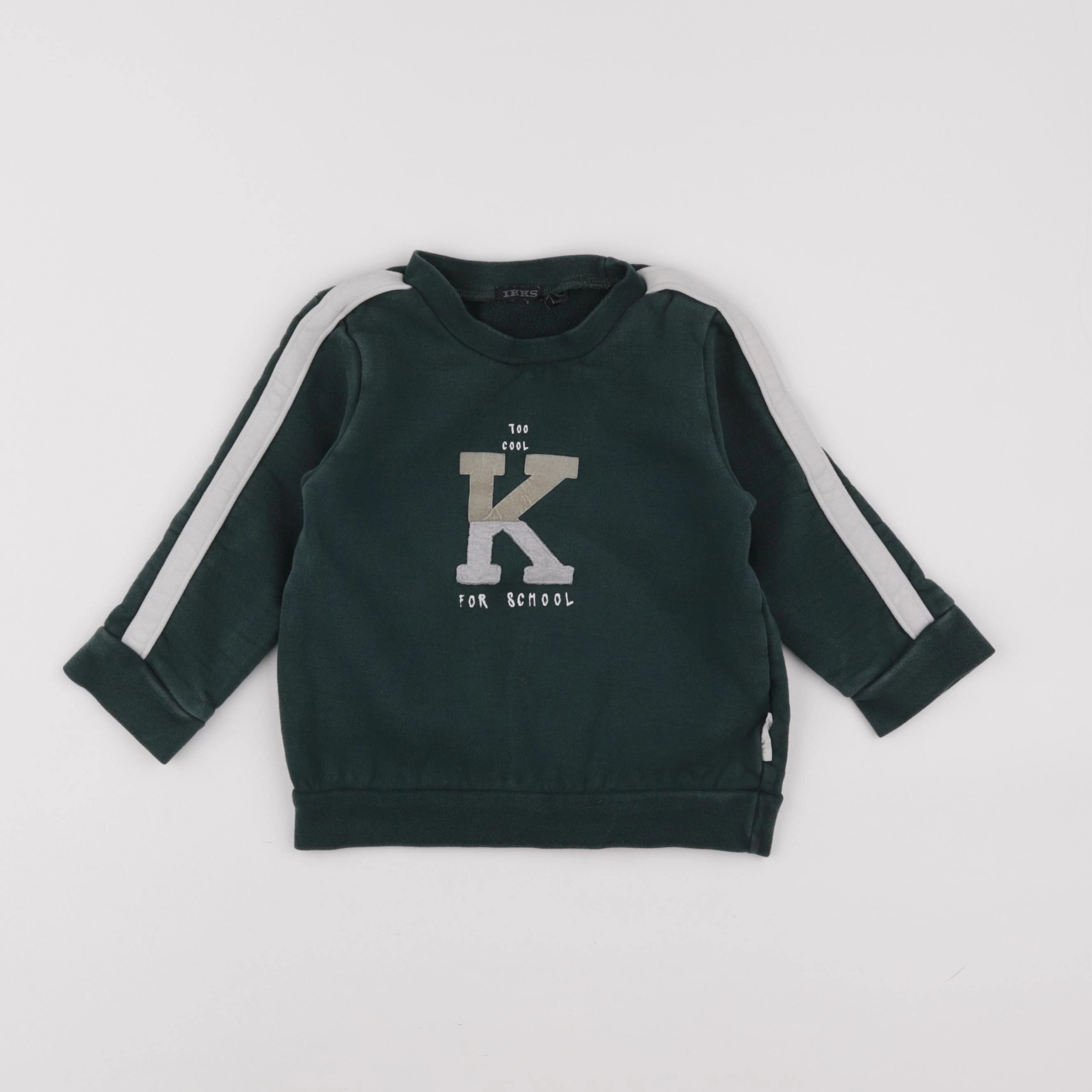 IKKS - sweat vert - 3 ans
