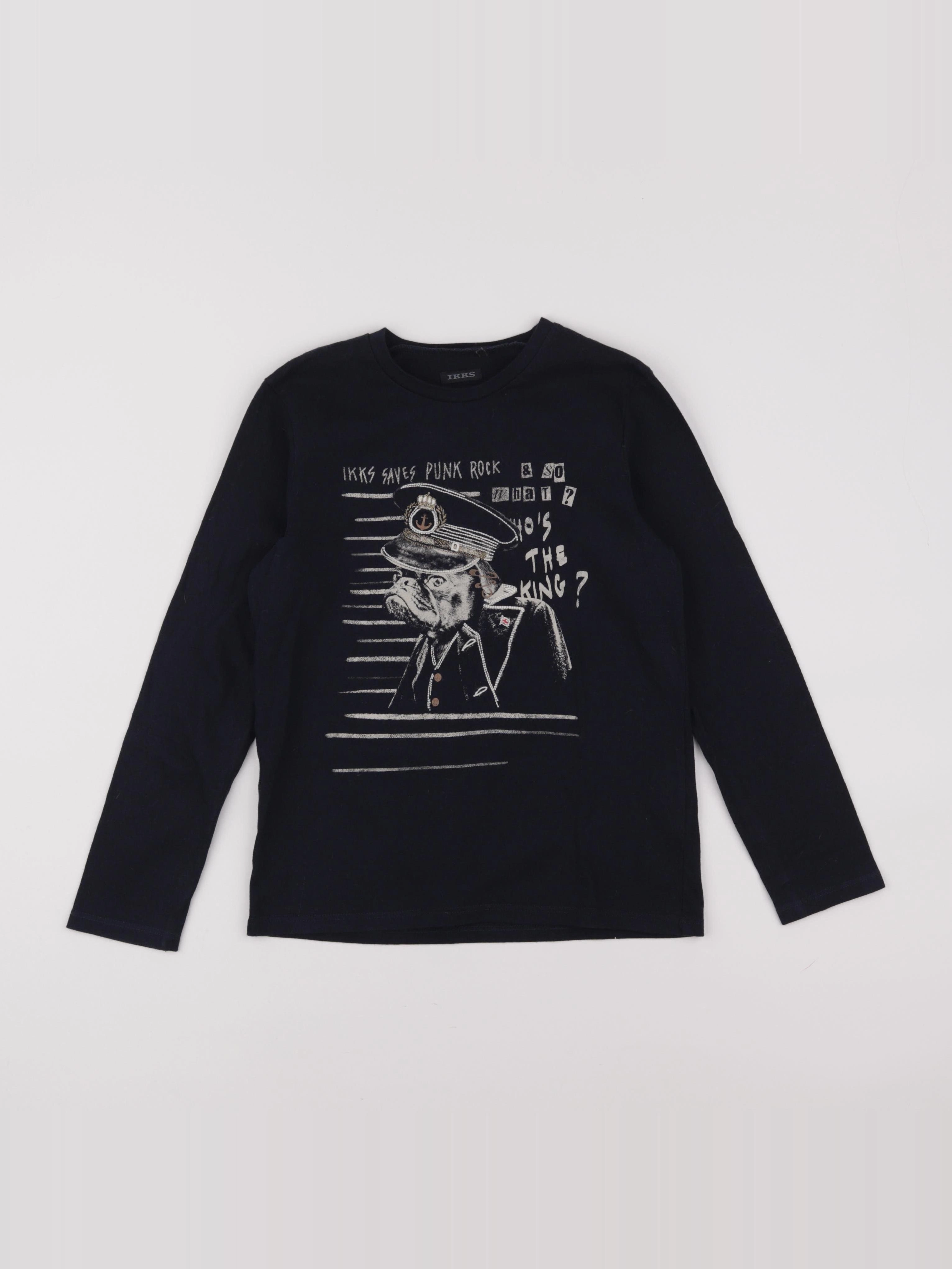 IKKS - tee-shirt bleu - 8 ans