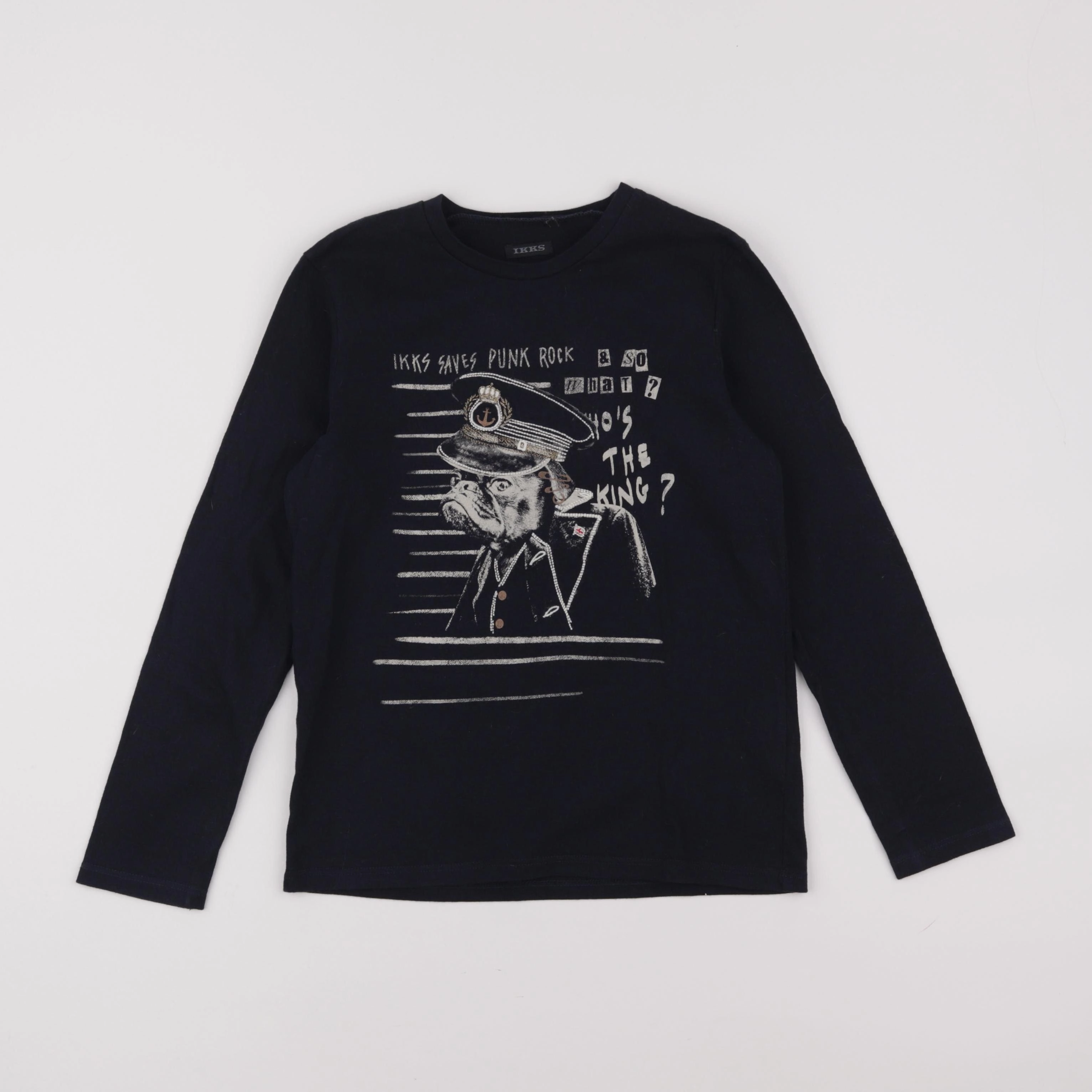 IKKS - tee-shirt bleu - 8 ans