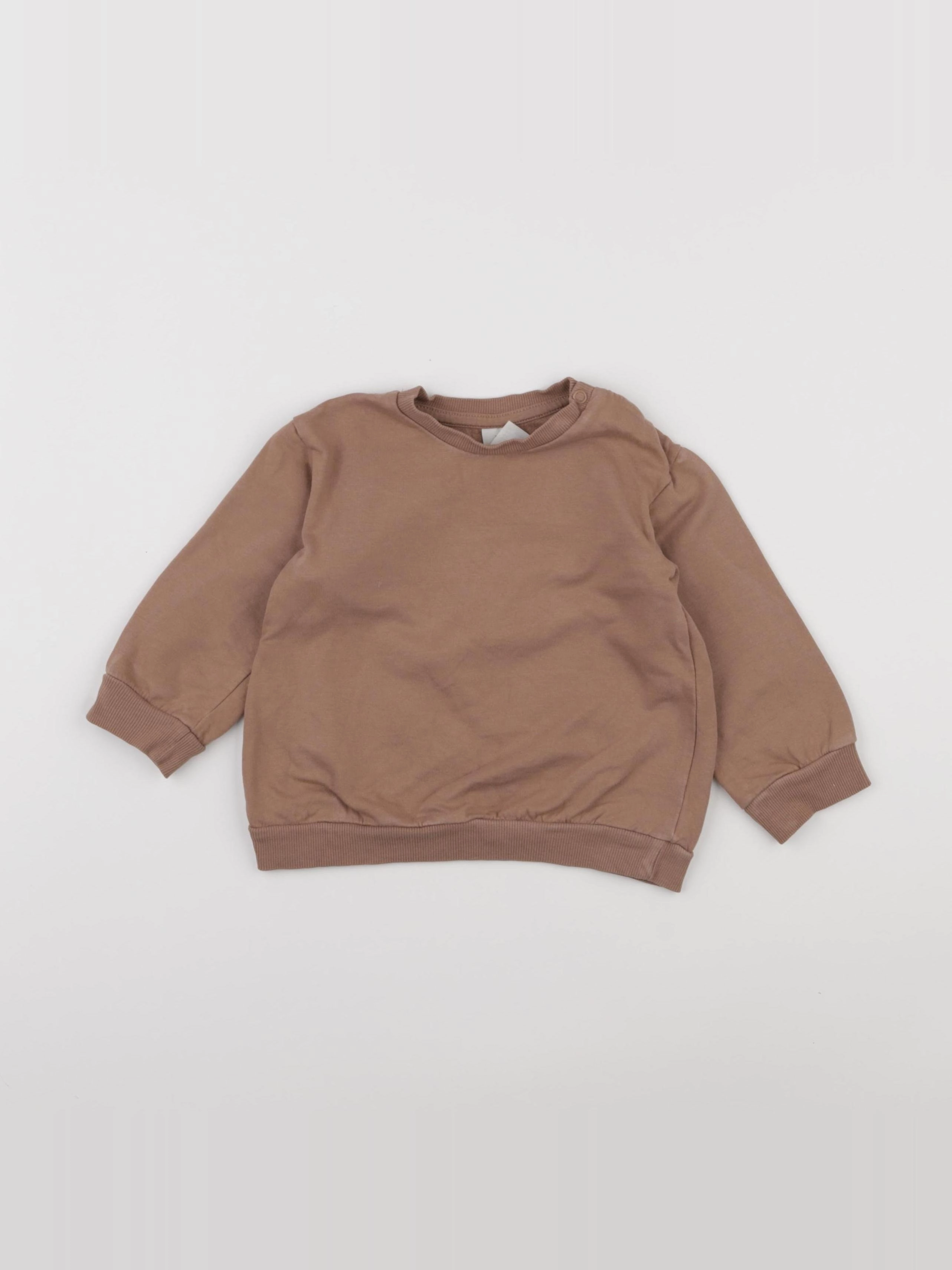 H&M - sweat marron - 18 mois