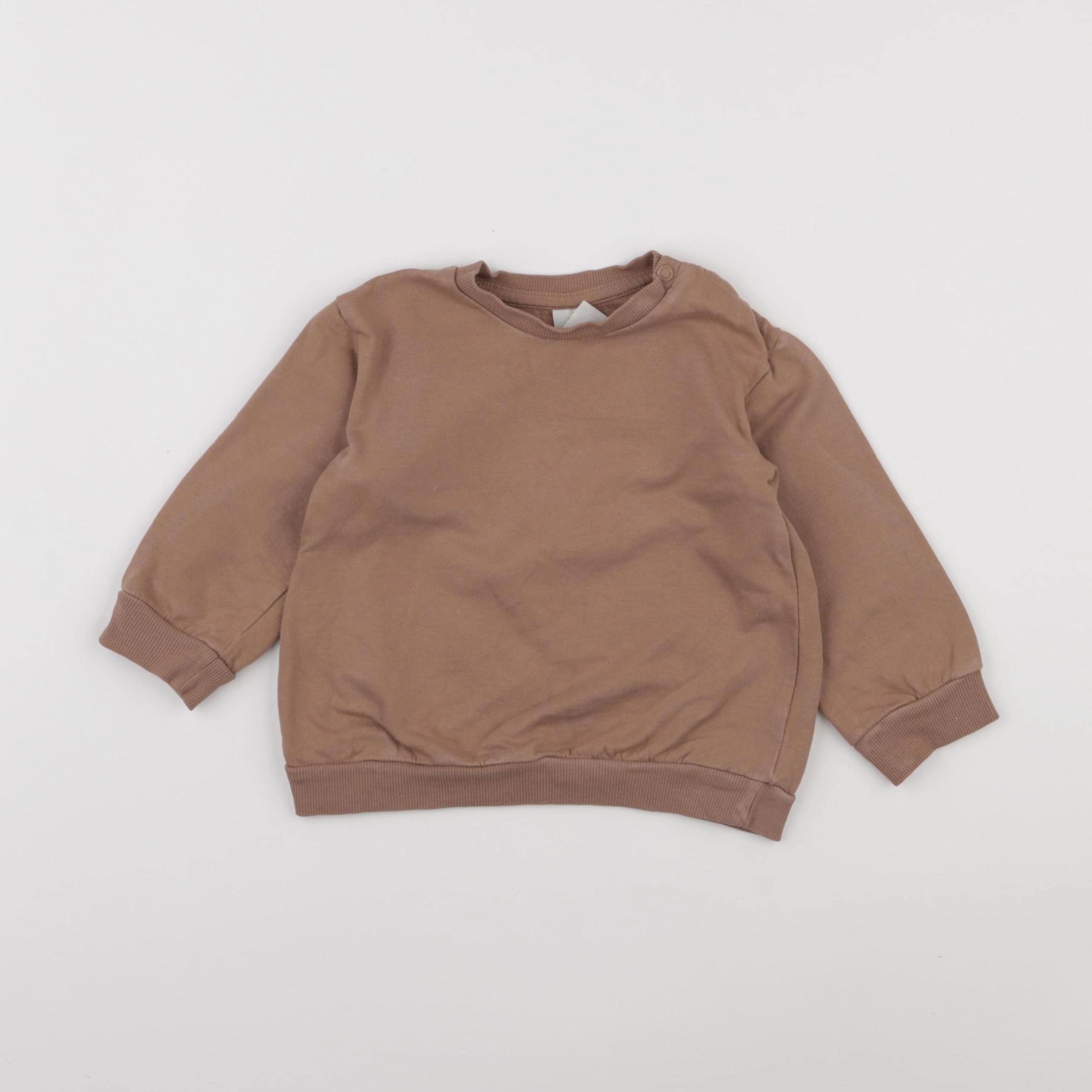 H&M - sweat marron - 18 mois