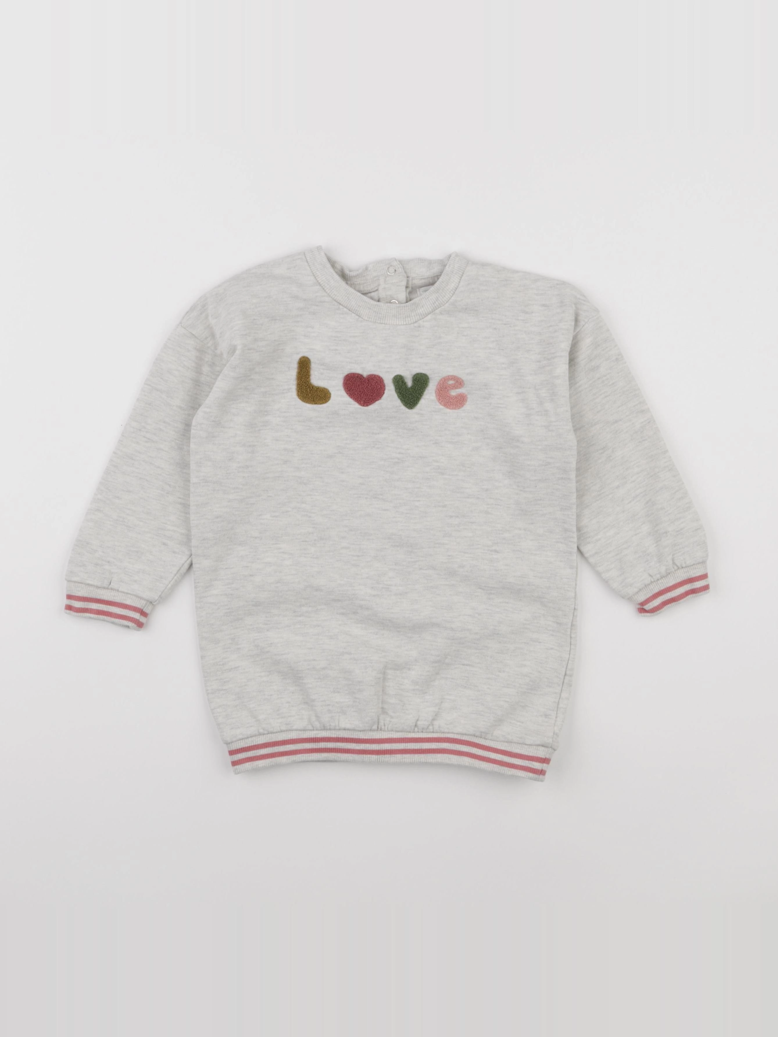 Vertbaudet - robe gris - 36 mois