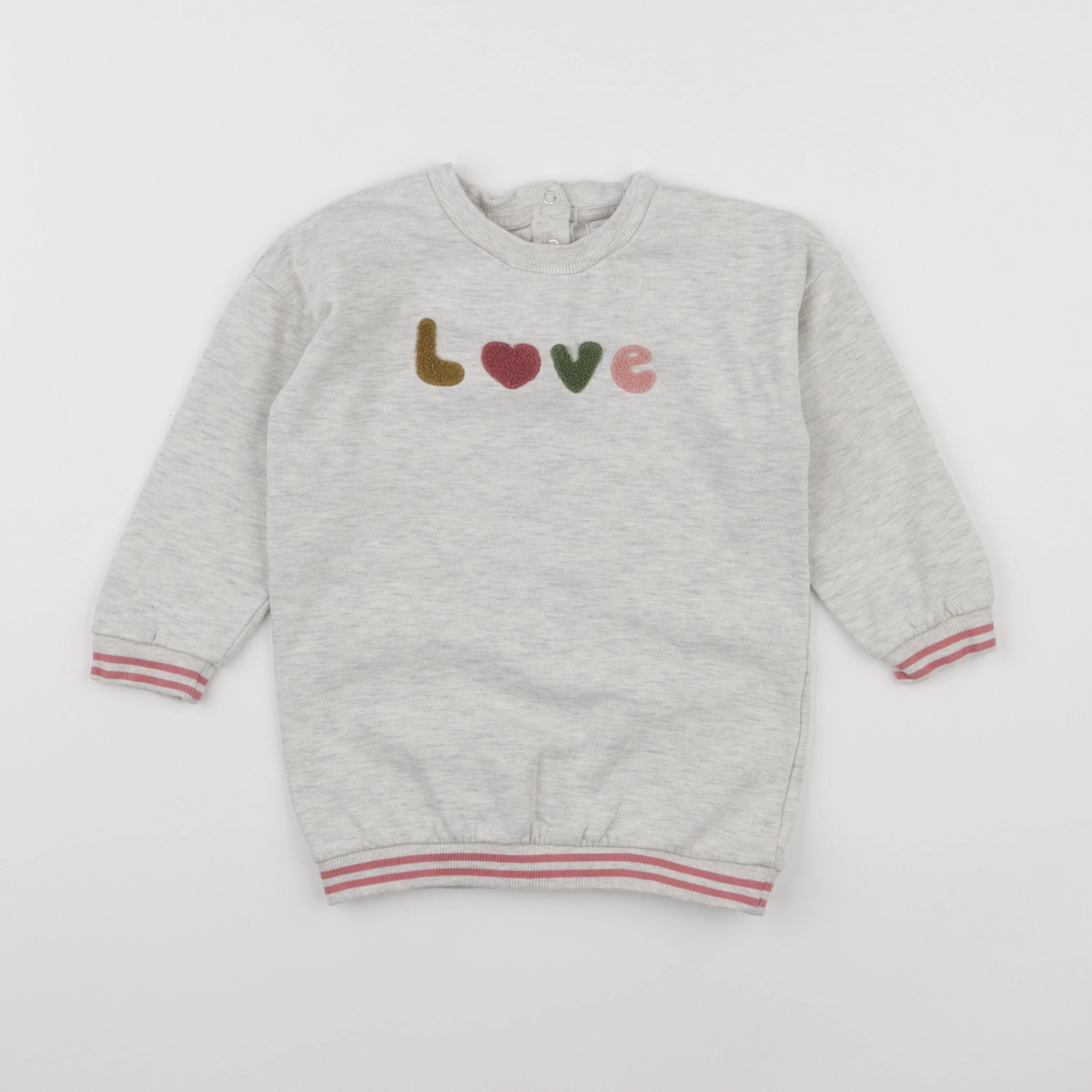 Vertbaudet - robe gris - 36 mois
