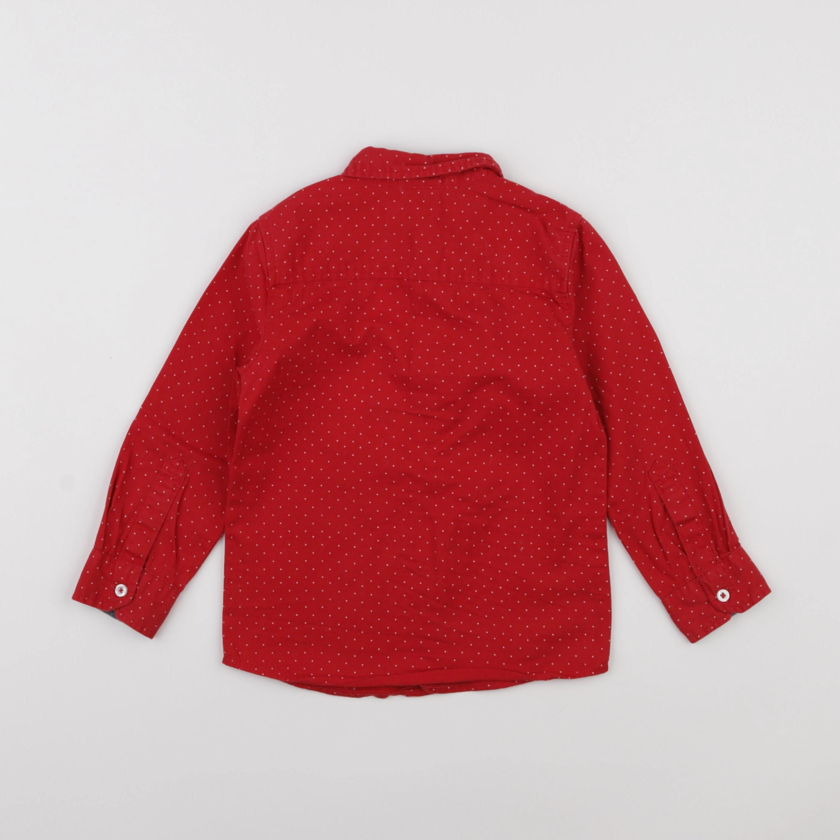Vertbaudet - chemise rouge - 4 ans