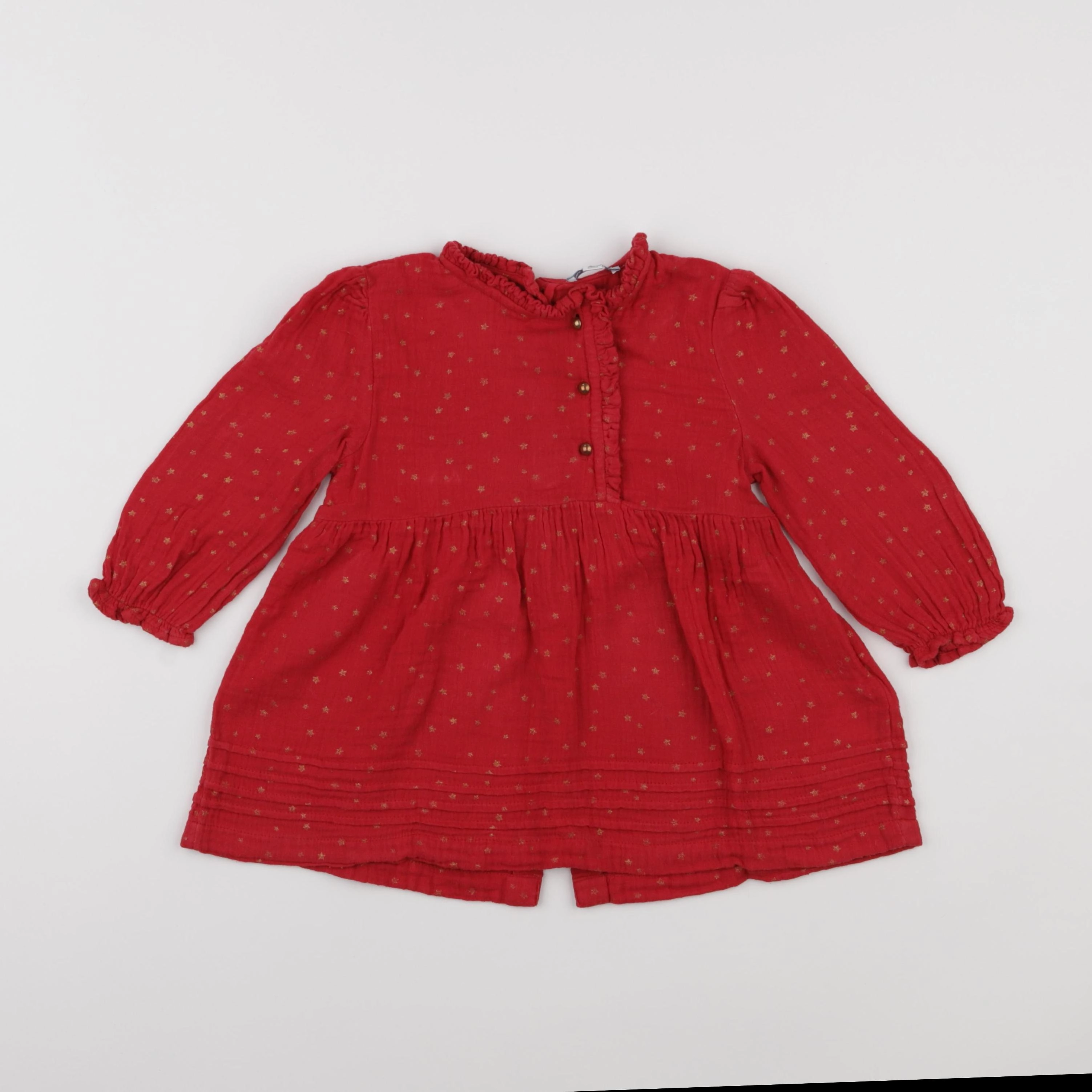 Vertbaudet - robe rouge - 2 ans