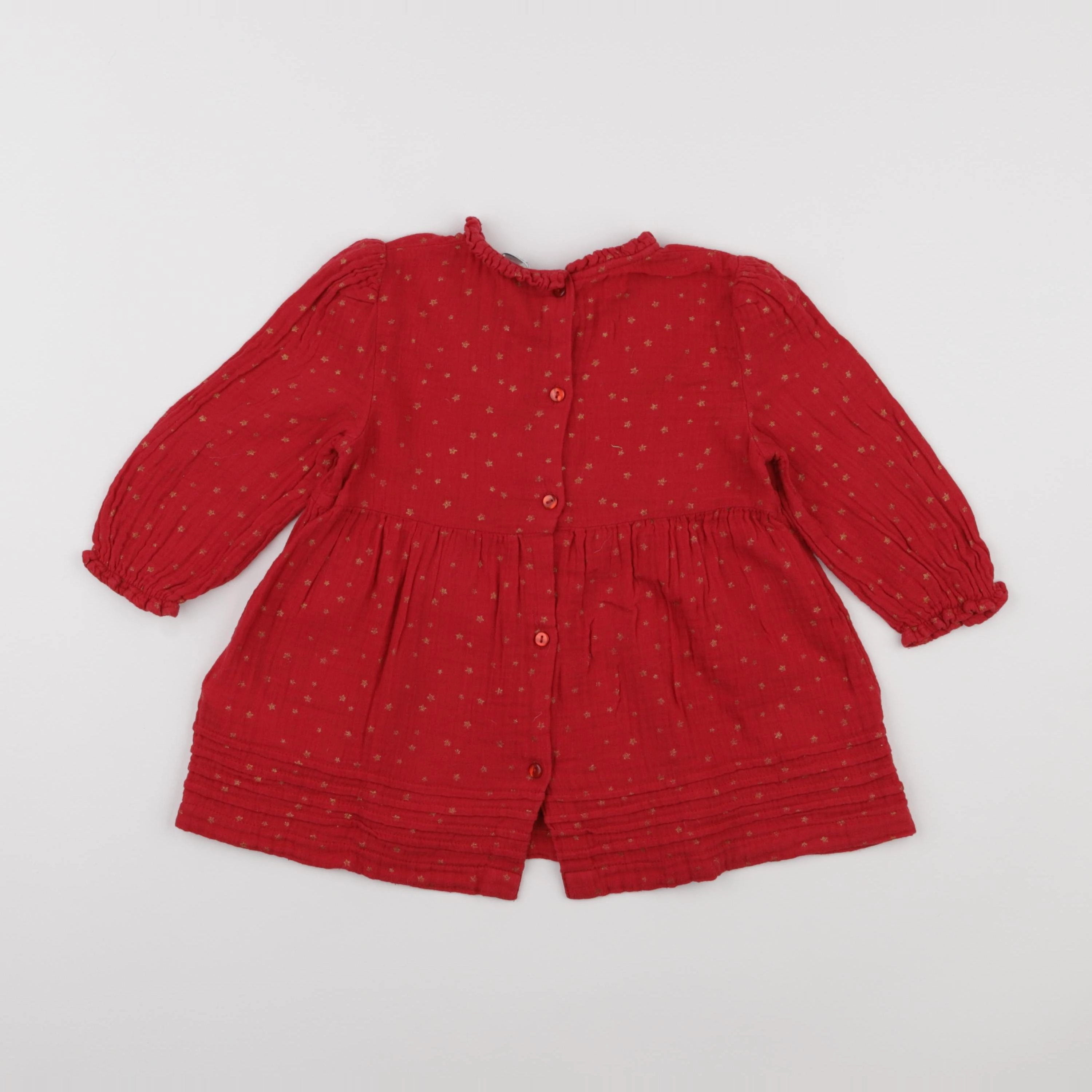 Vertbaudet - robe rouge - 2 ans