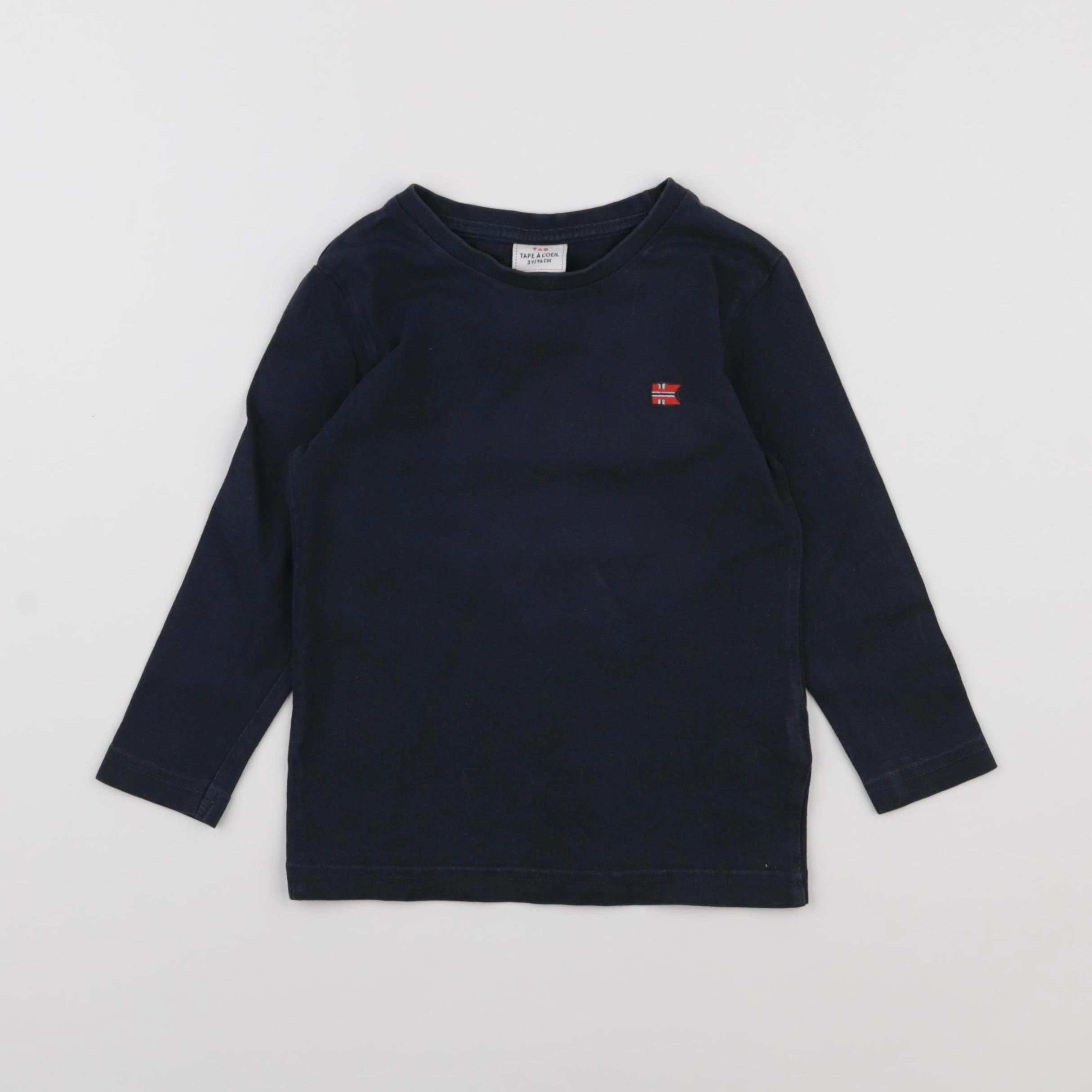 Tape à l'oeil - tee-shirt bleu - 3 ans