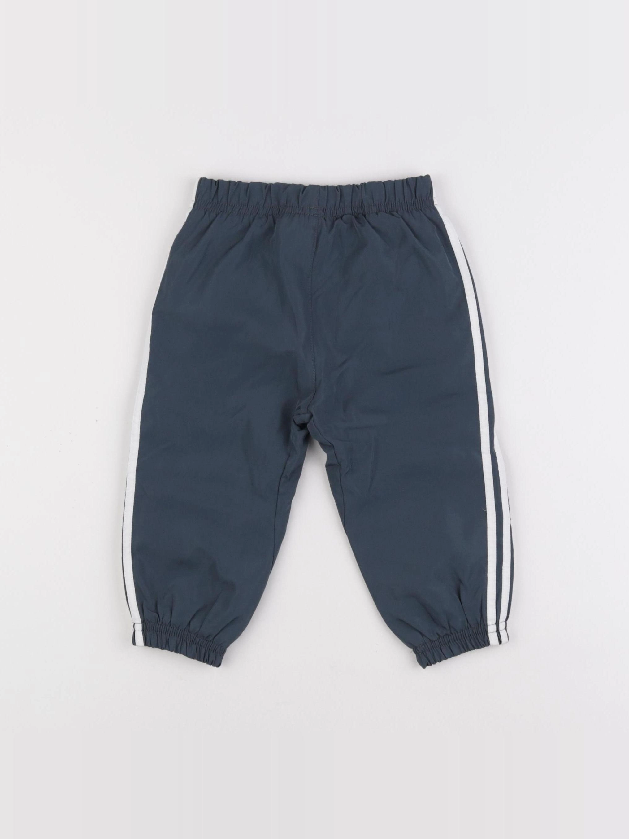 Adidas - jogging bleu - 12/18 mois