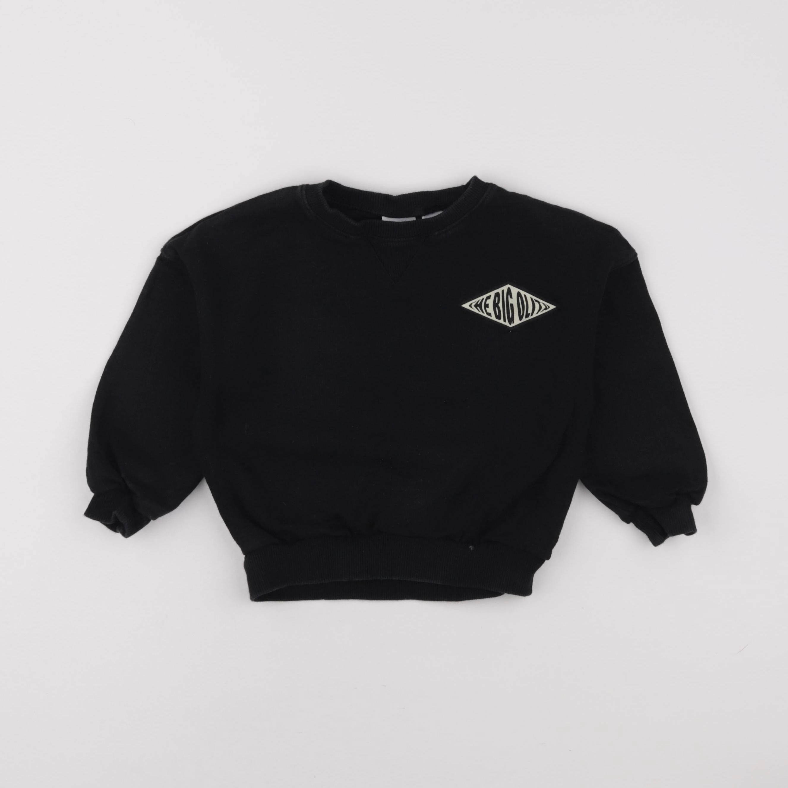 Zara - sweat imprimé au dos noir - 18/24 mois