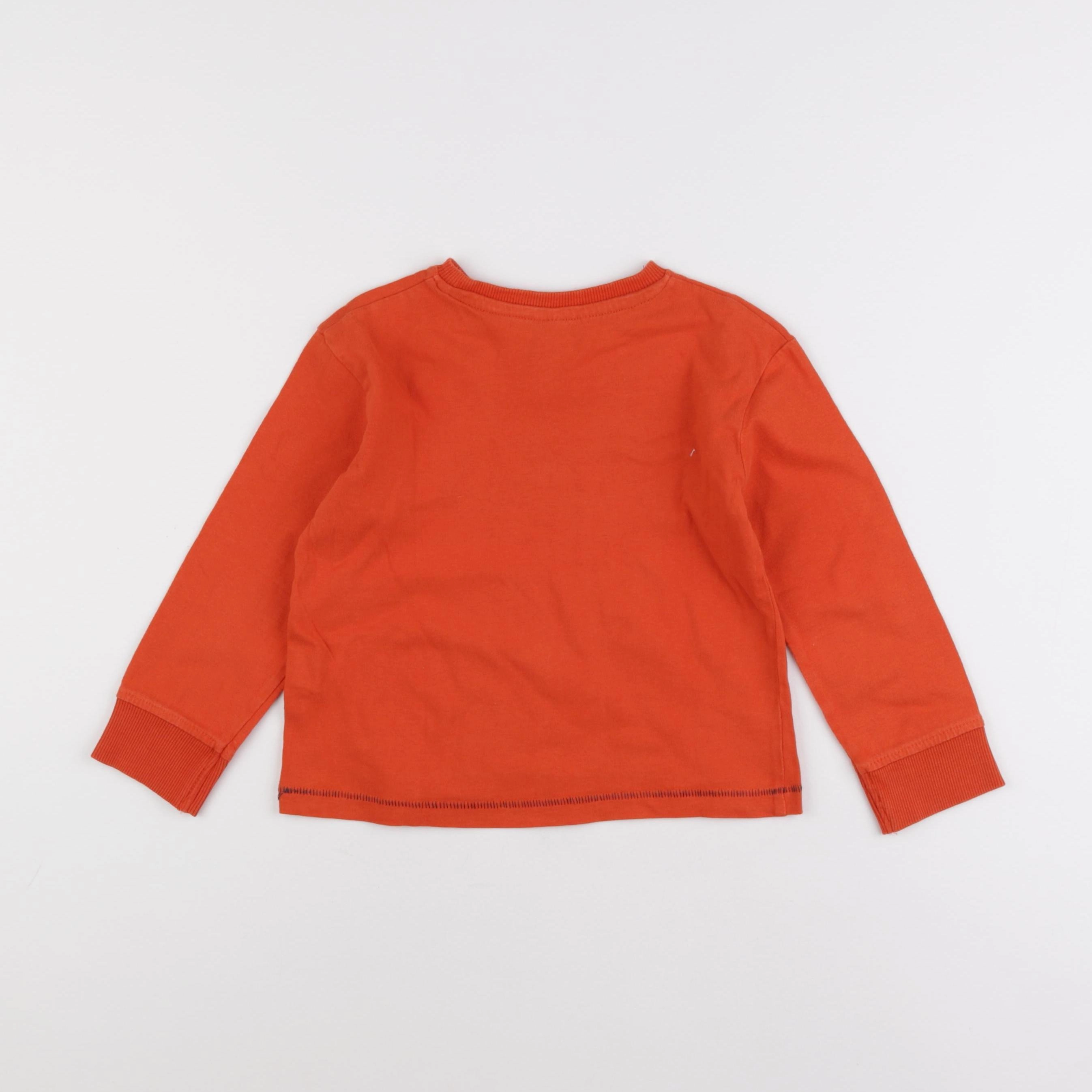 Tape à l'oeil - sweat orange - 4 ans