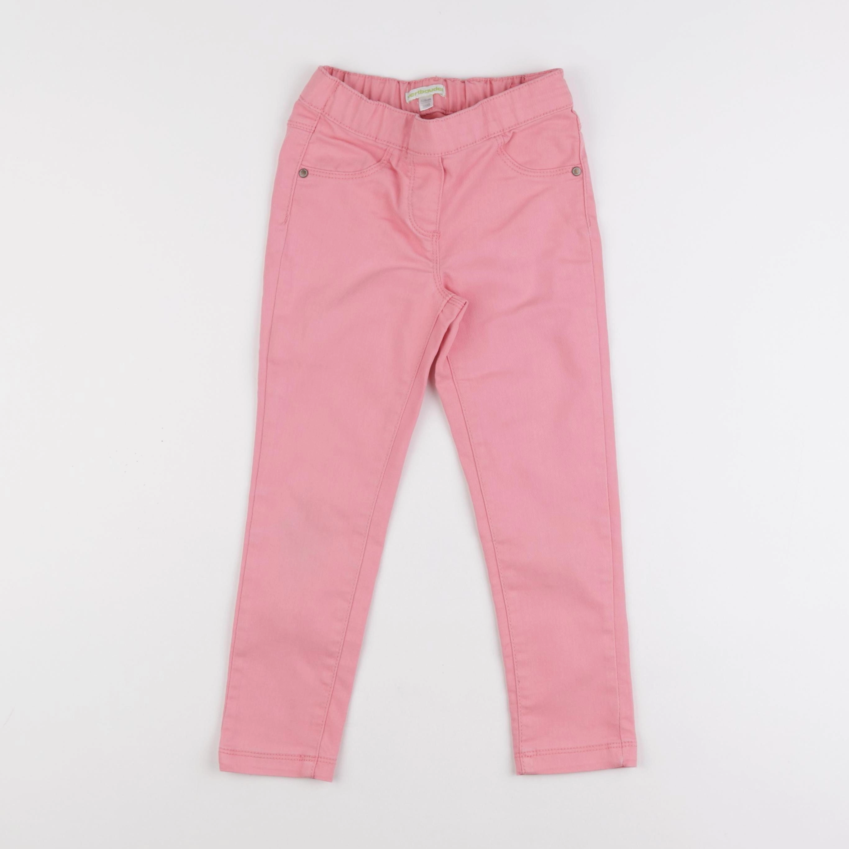 Vertbaudet - jegging rose - 5 ans