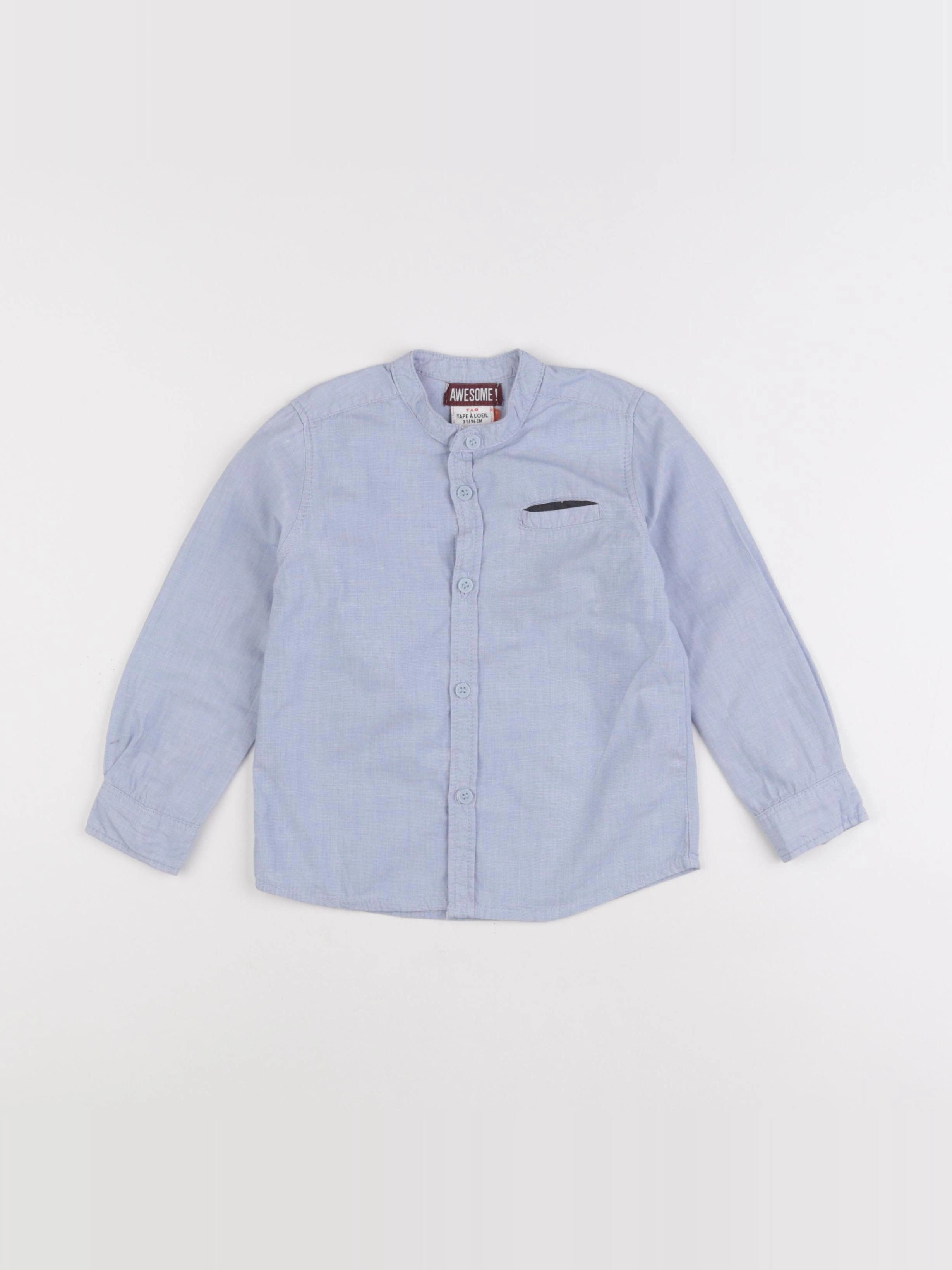 Tape à l'oeil - chemise bleu - 3 ans