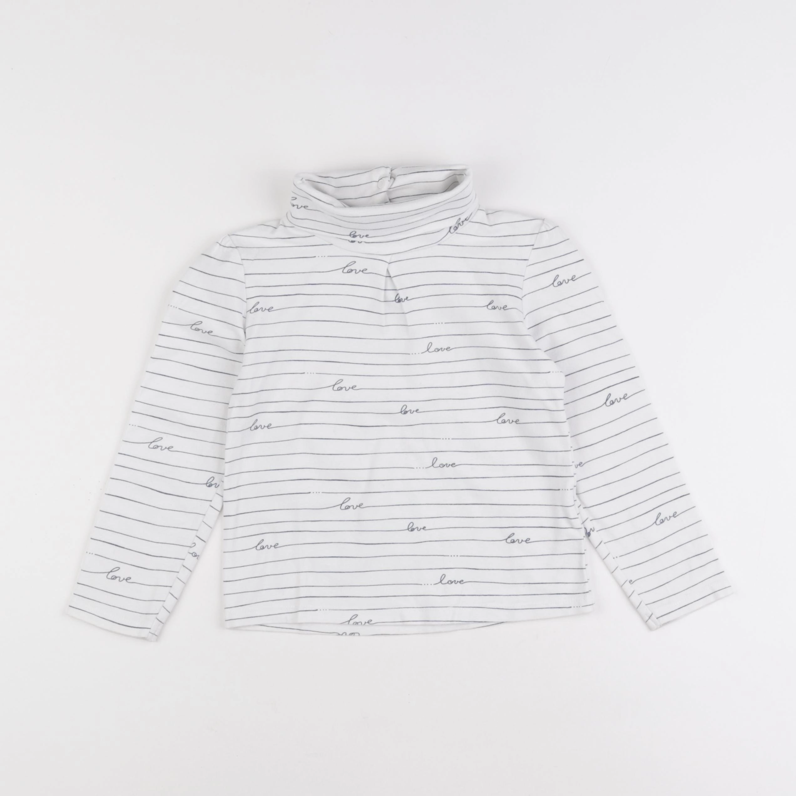 Vertbaudet - sous-pull blanc - 5 ans