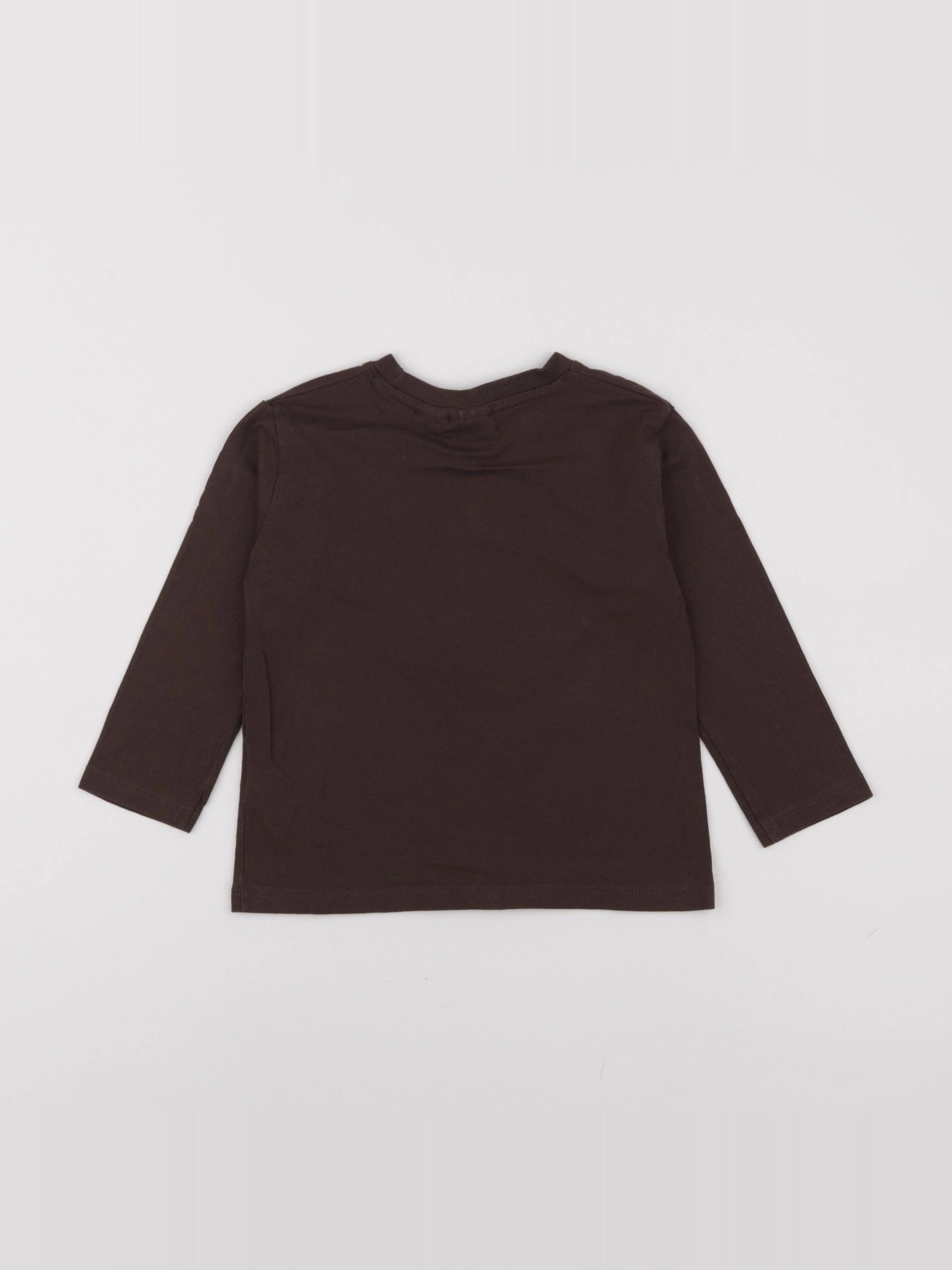 Zara - tee-shirt marron - 18/24 mois