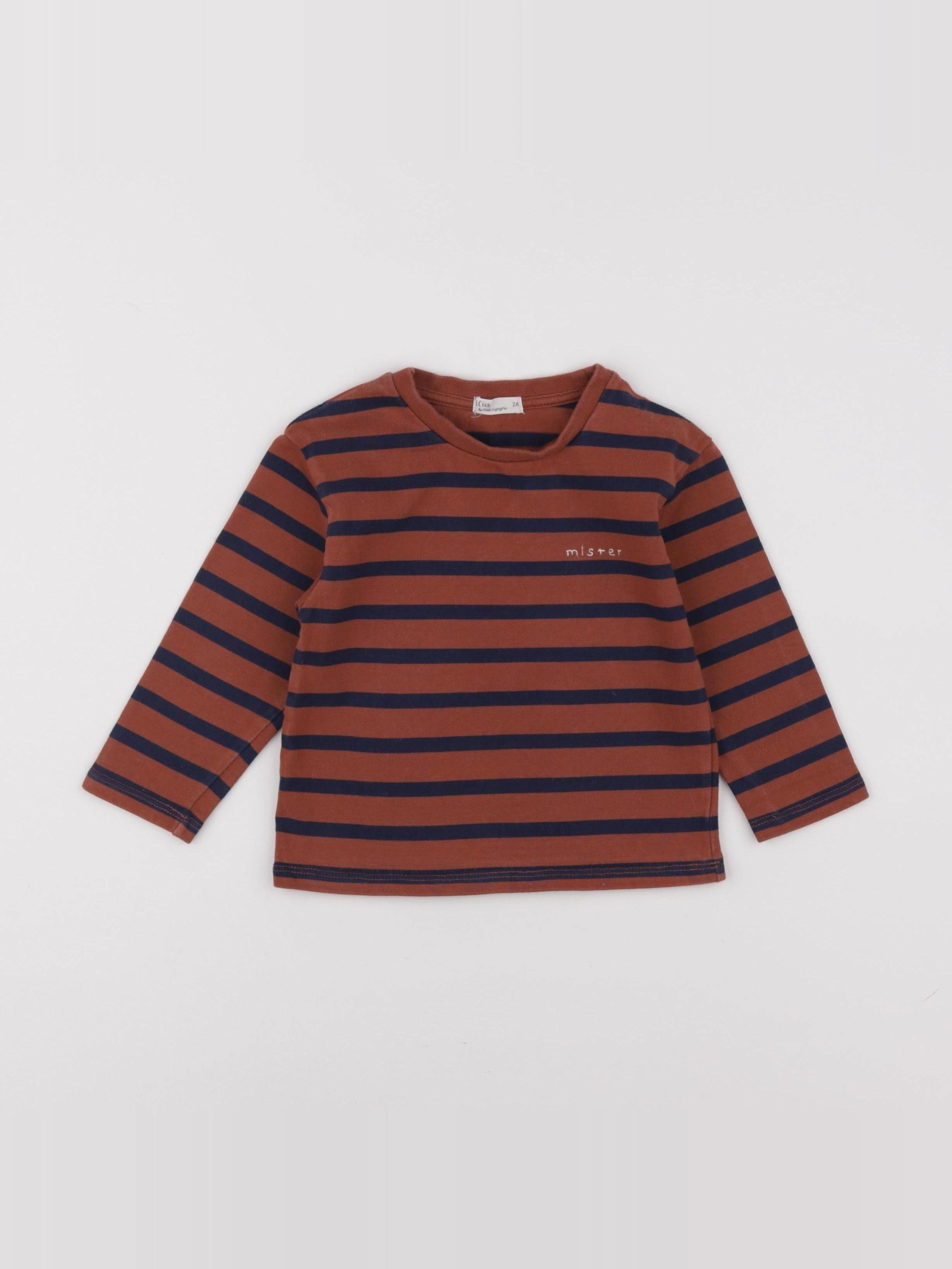 Little Cigogne - tee-shirt marron - 2 ans