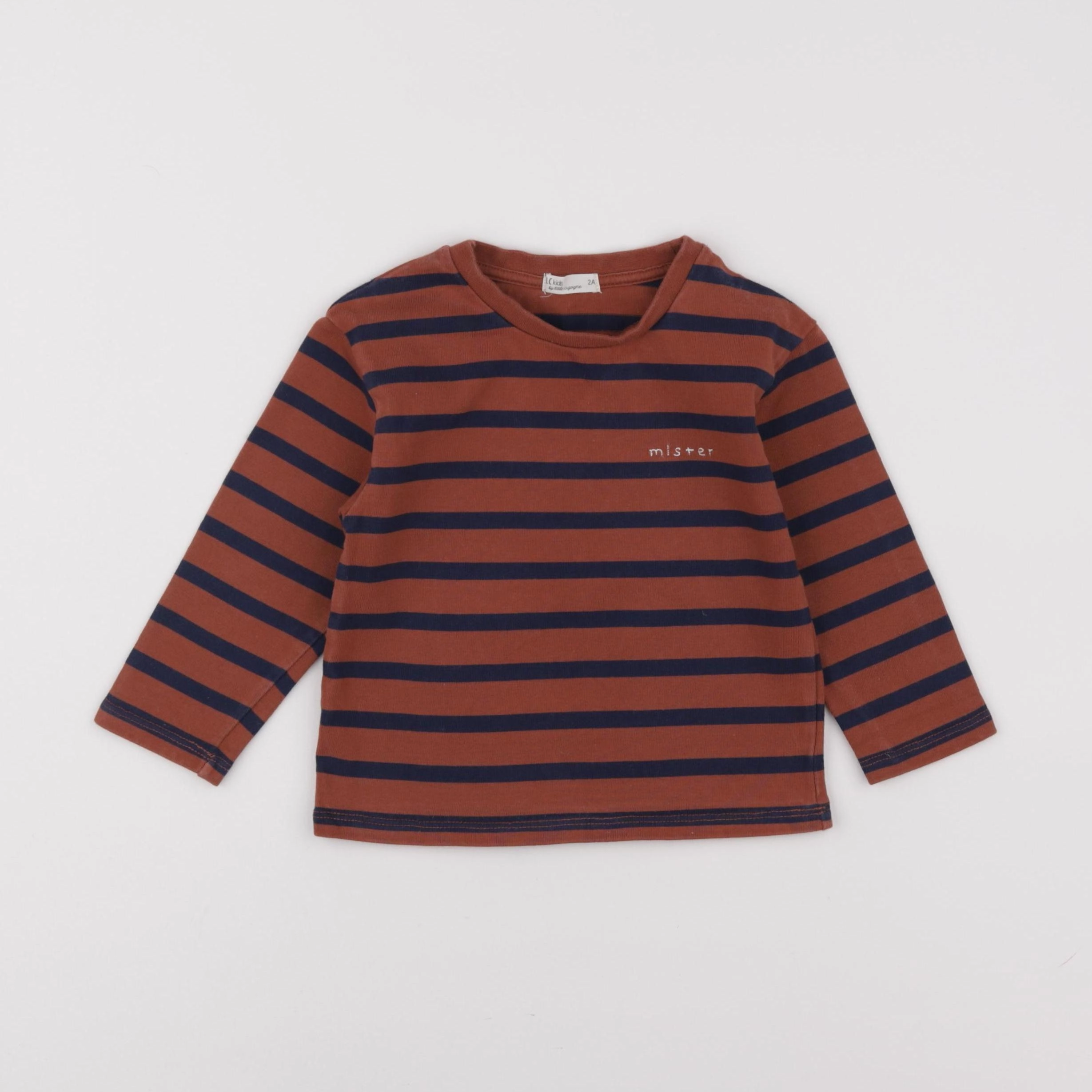 Little Cigogne - tee-shirt marron - 2 ans