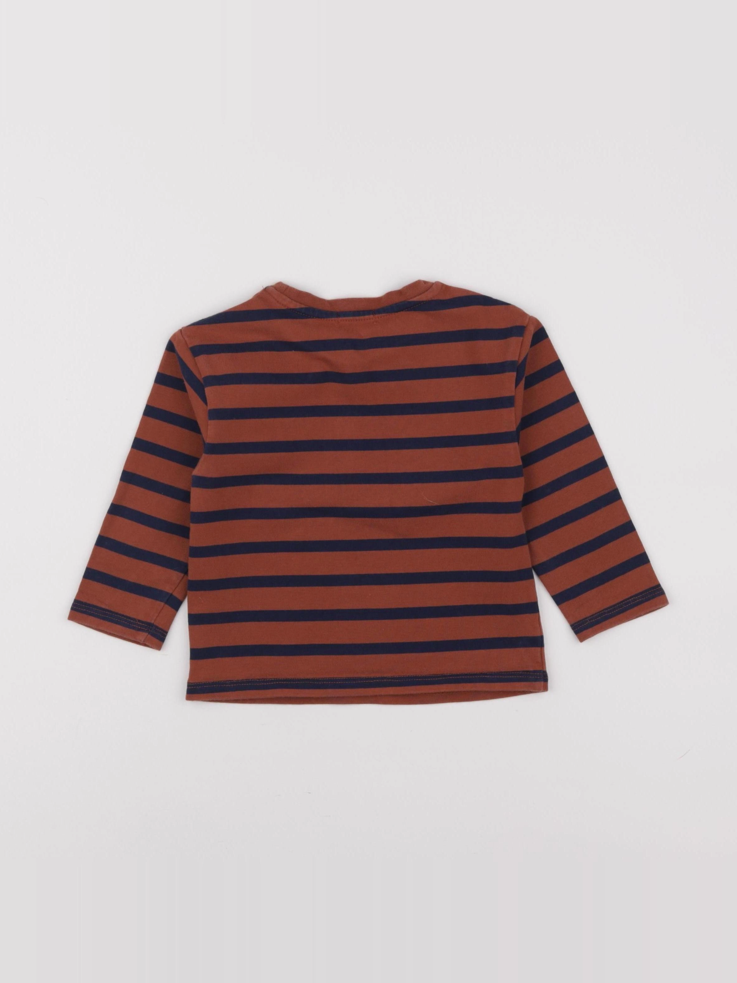 Little Cigogne - tee-shirt marron - 2 ans