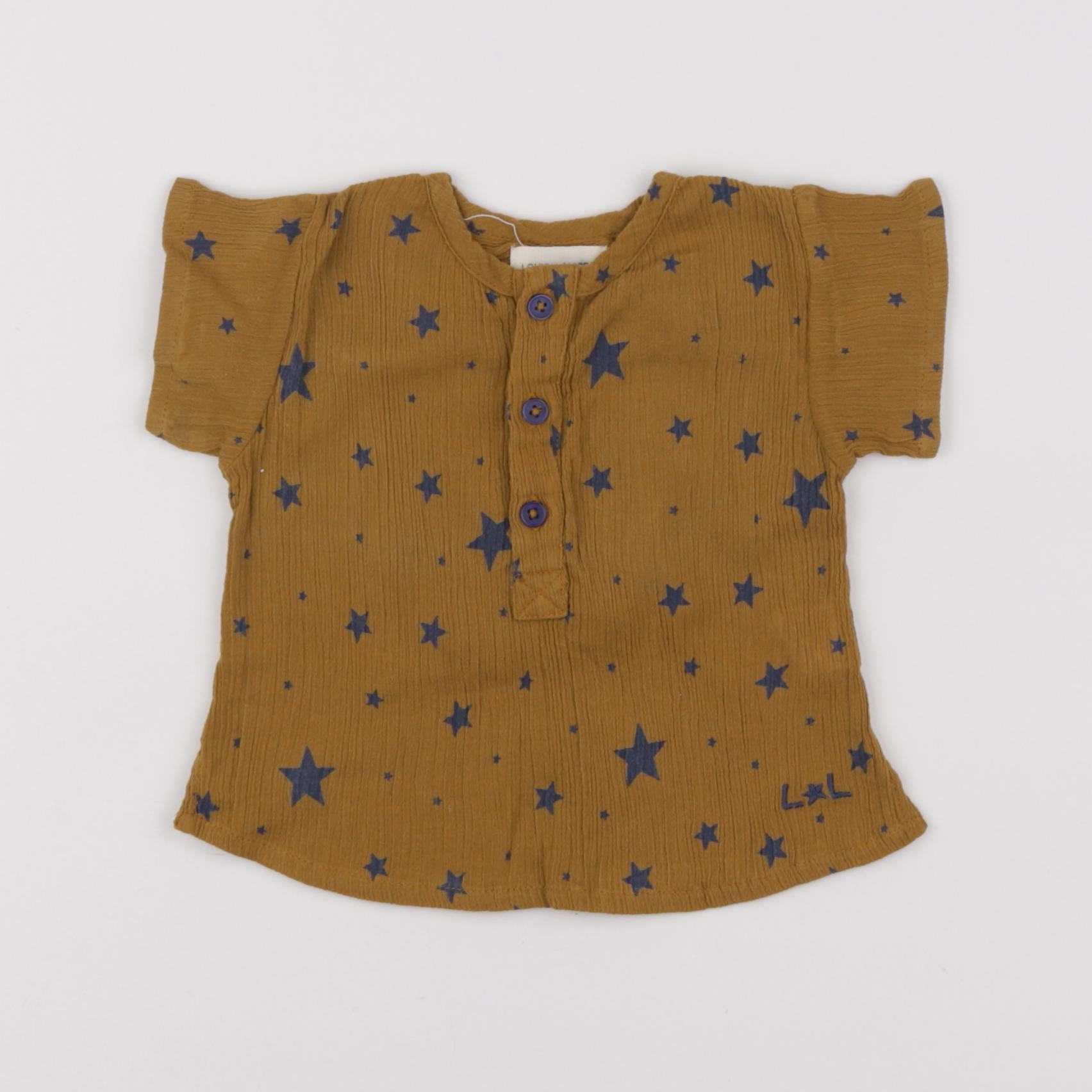 Louis Louise - chemise marron - 3 ans
