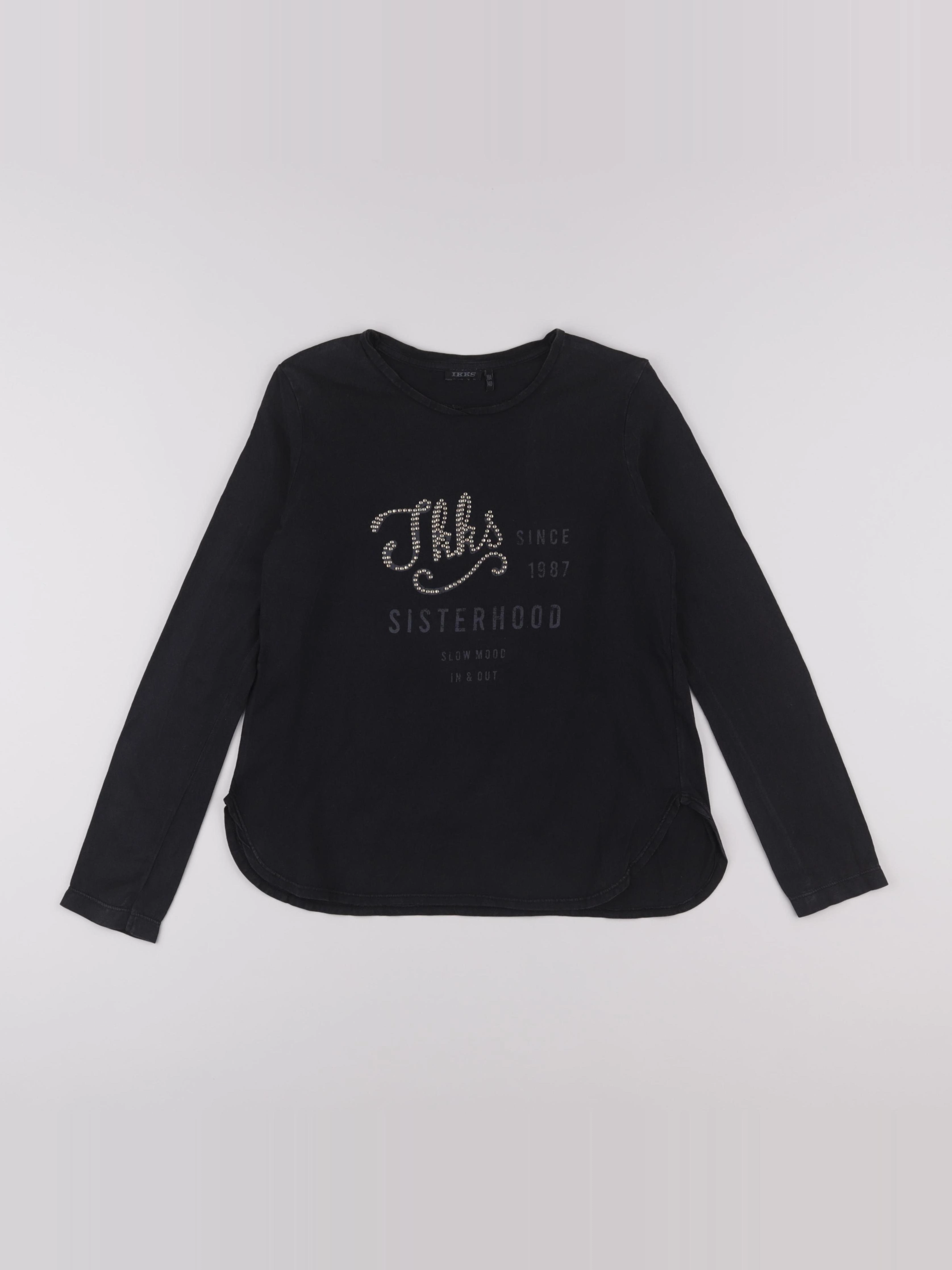 IKKS - tee-shirt noir - 10 ans