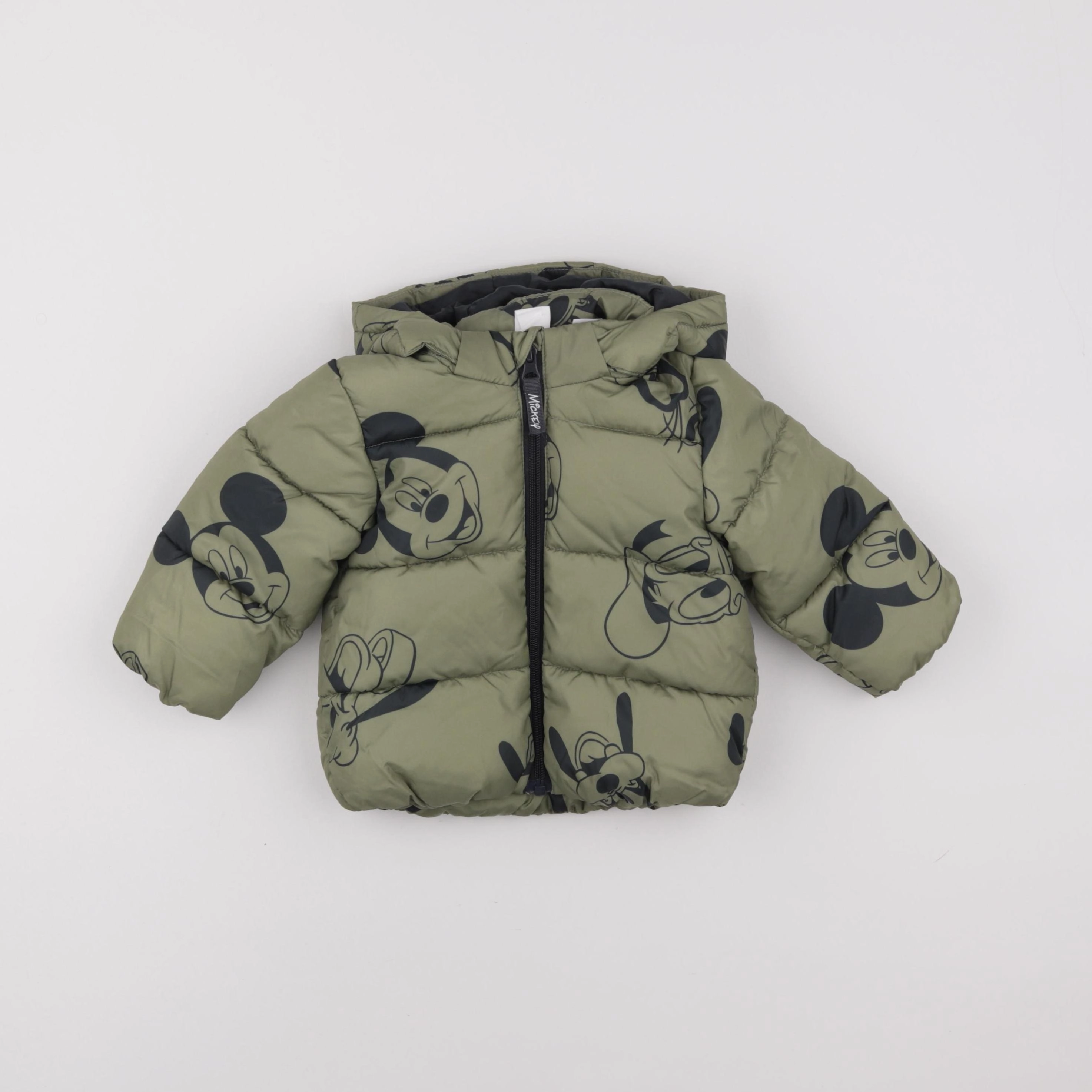 H&M - doudoune vert - 6/9 mois