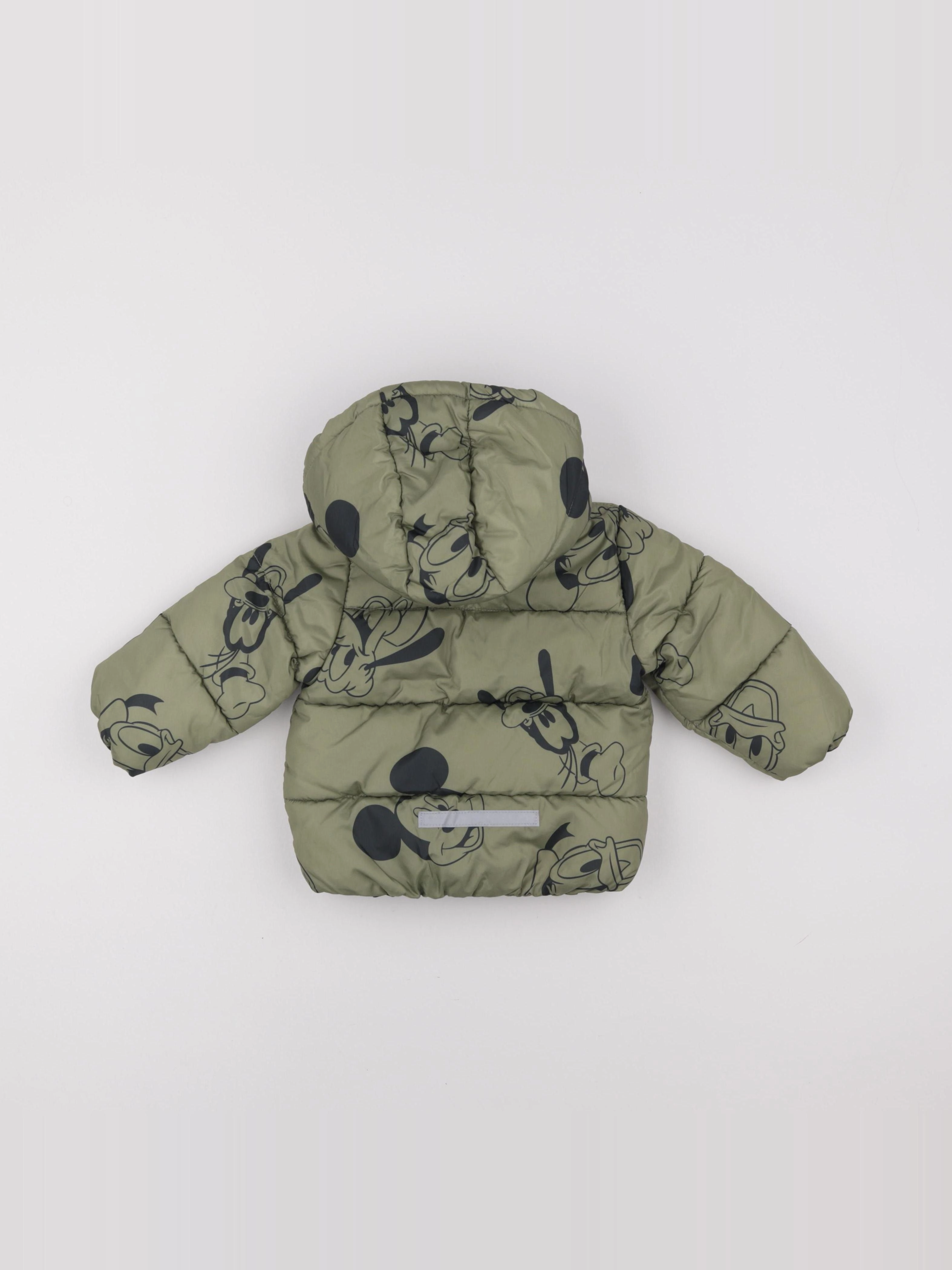 H&M - doudoune vert - 6/9 mois