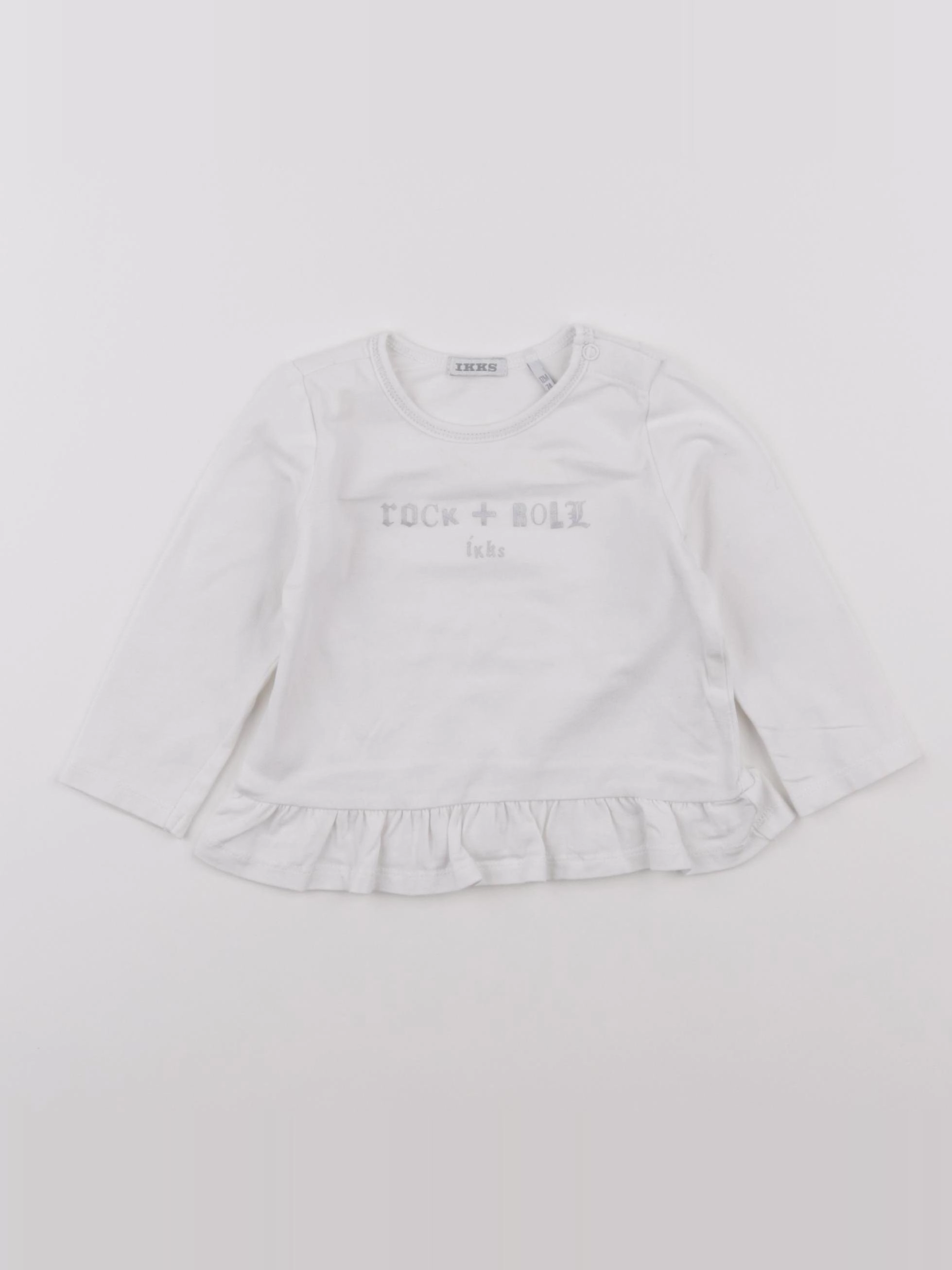 IKKS - tee-shirt blanc - 12 mois