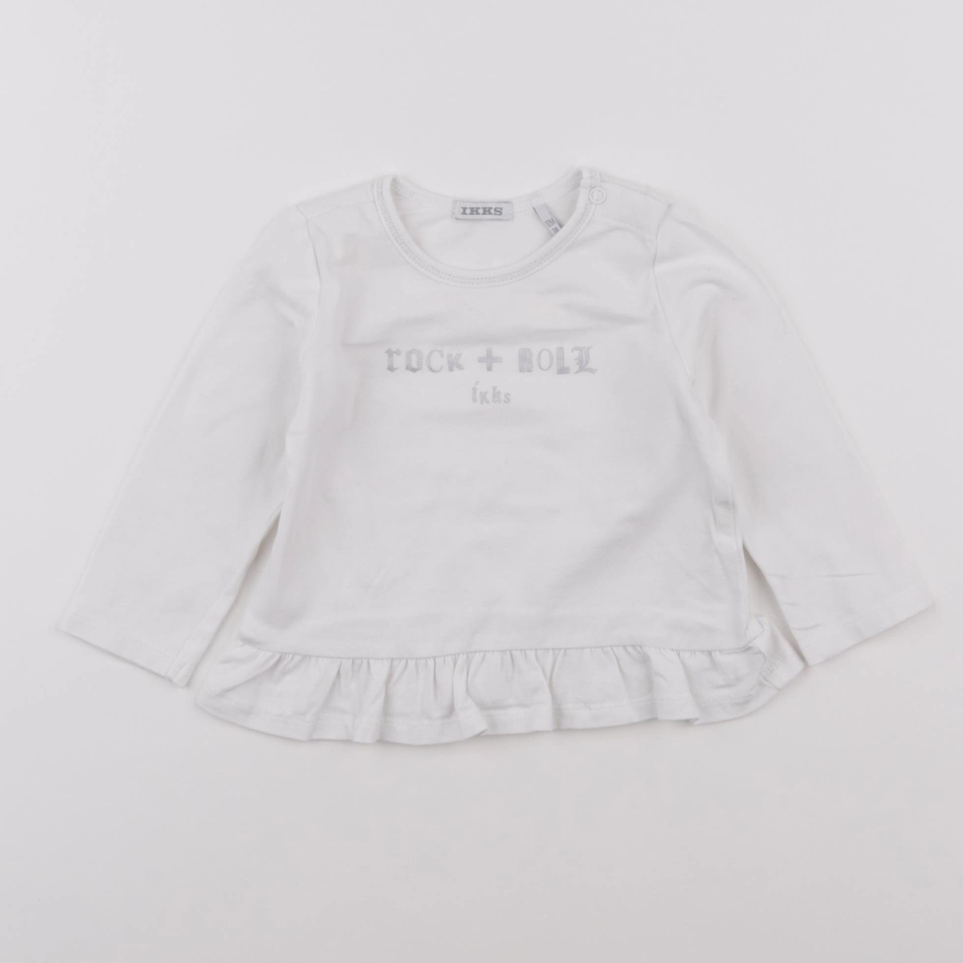 IKKS - tee-shirt blanc - 12 mois