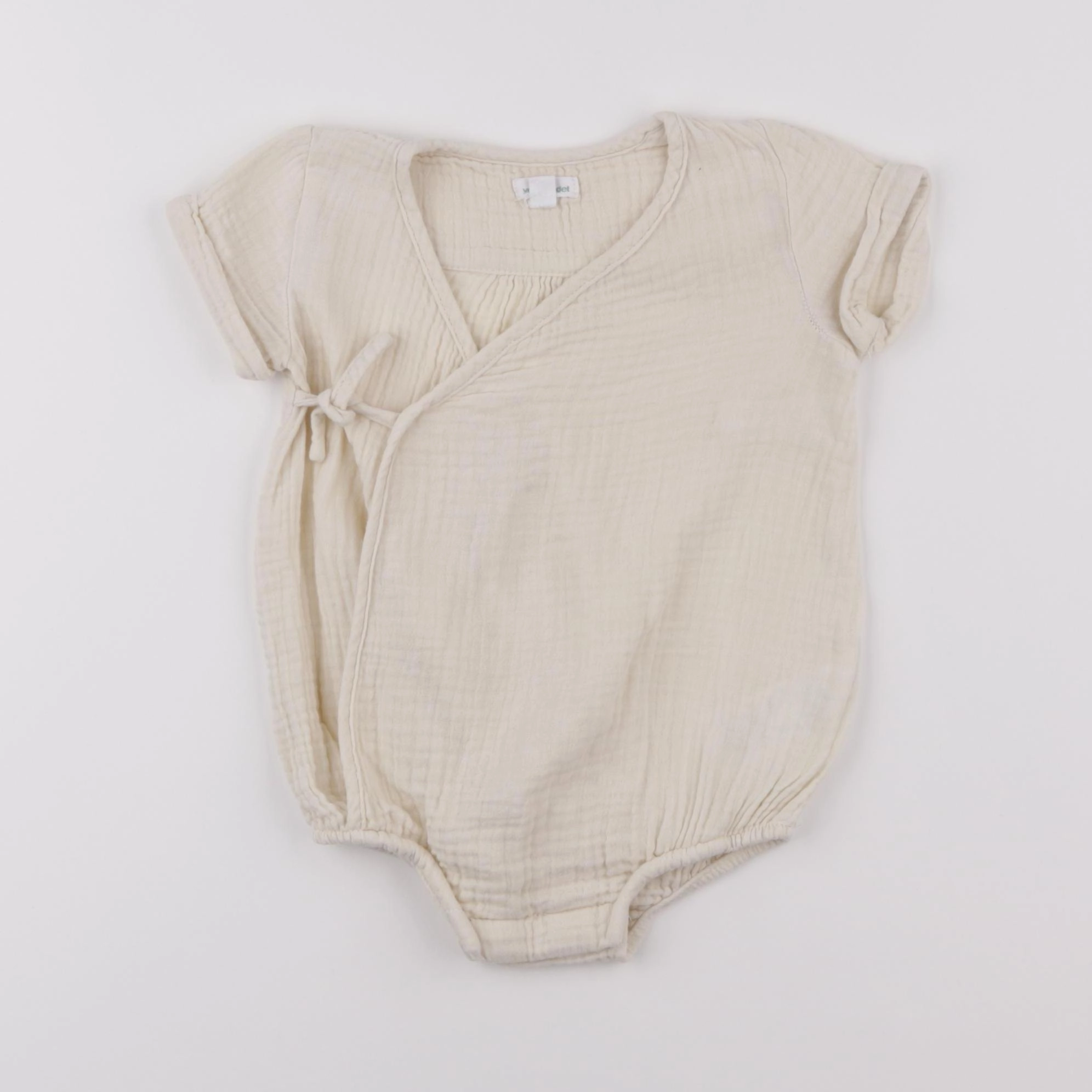 Vertbaudet - combinaison beige - 9 mois