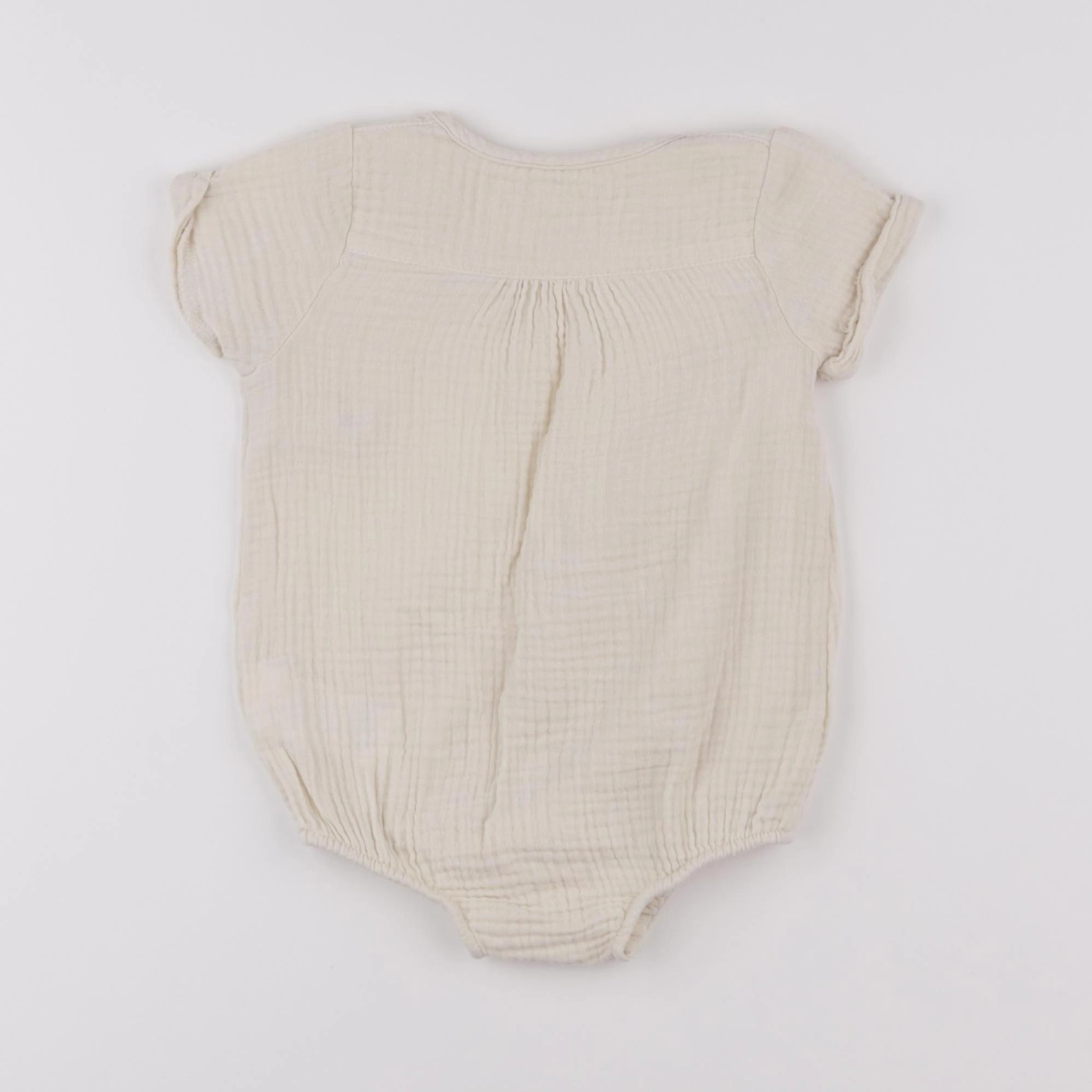 Vertbaudet - combinaison beige - 9 mois