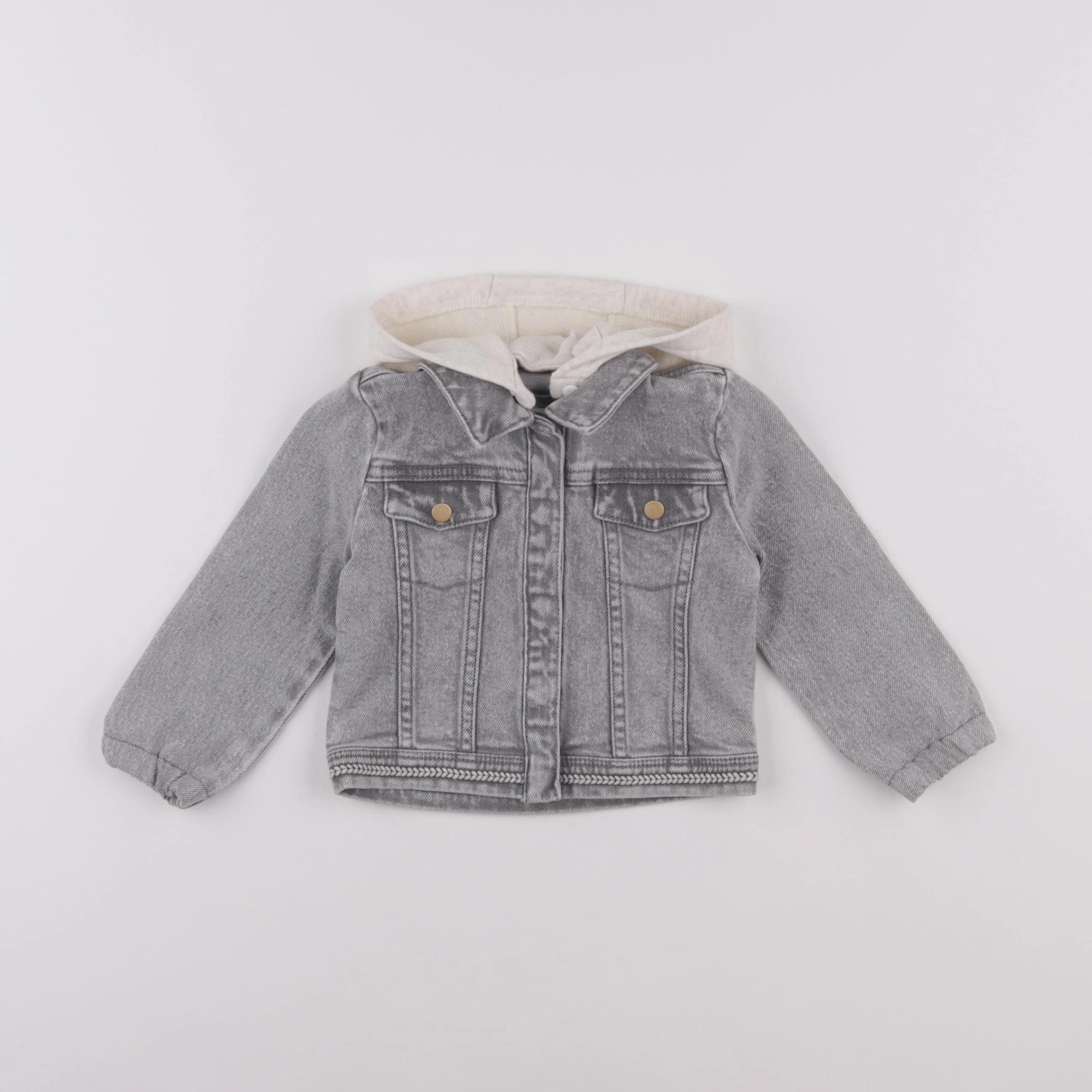 IKKS - veste imprimé au dos gris - 18 mois