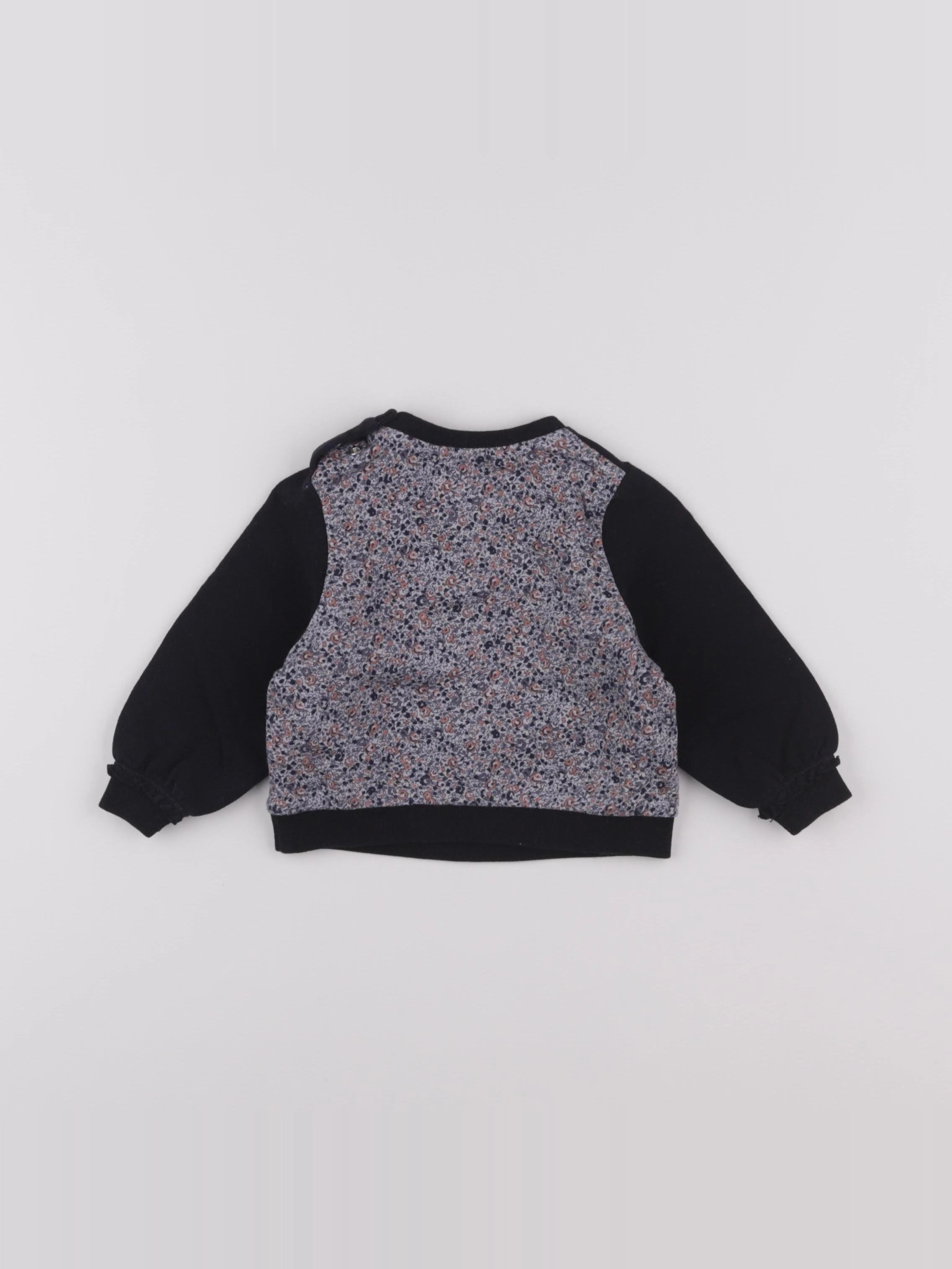 IKKS - sweat bleu - 12 mois