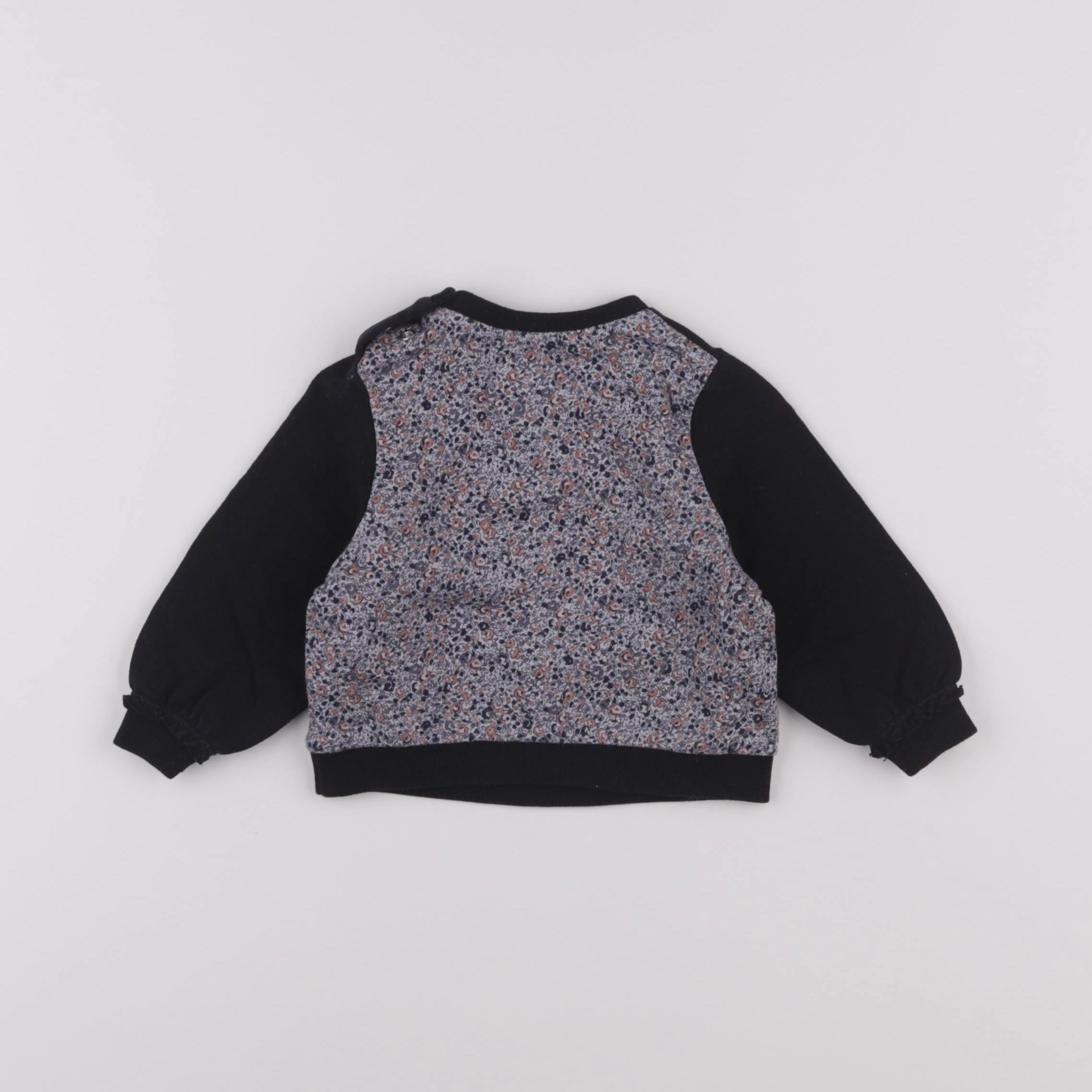 IKKS - sweat bleu - 12 mois