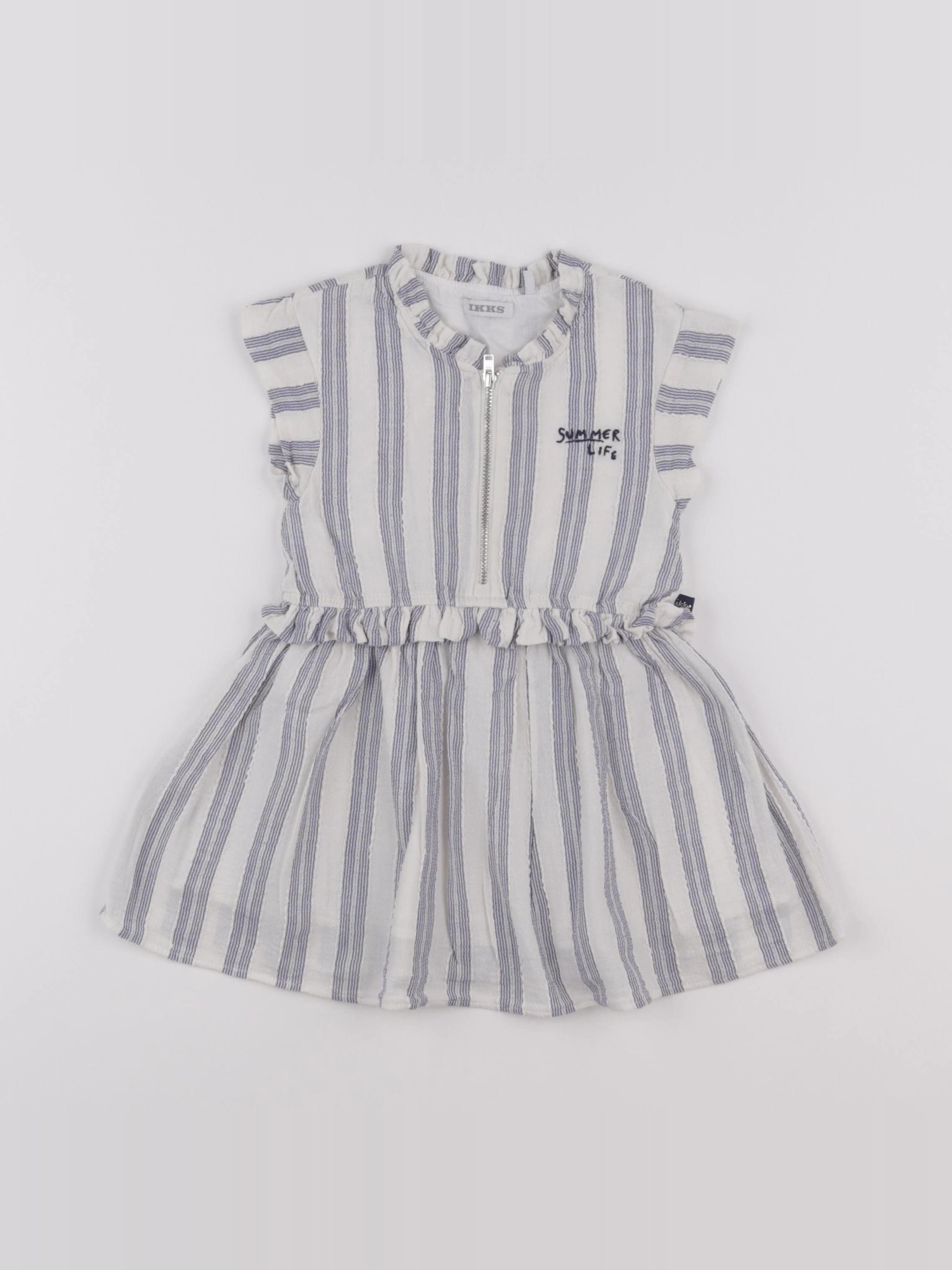 IKKS - robe bleu - 18 mois