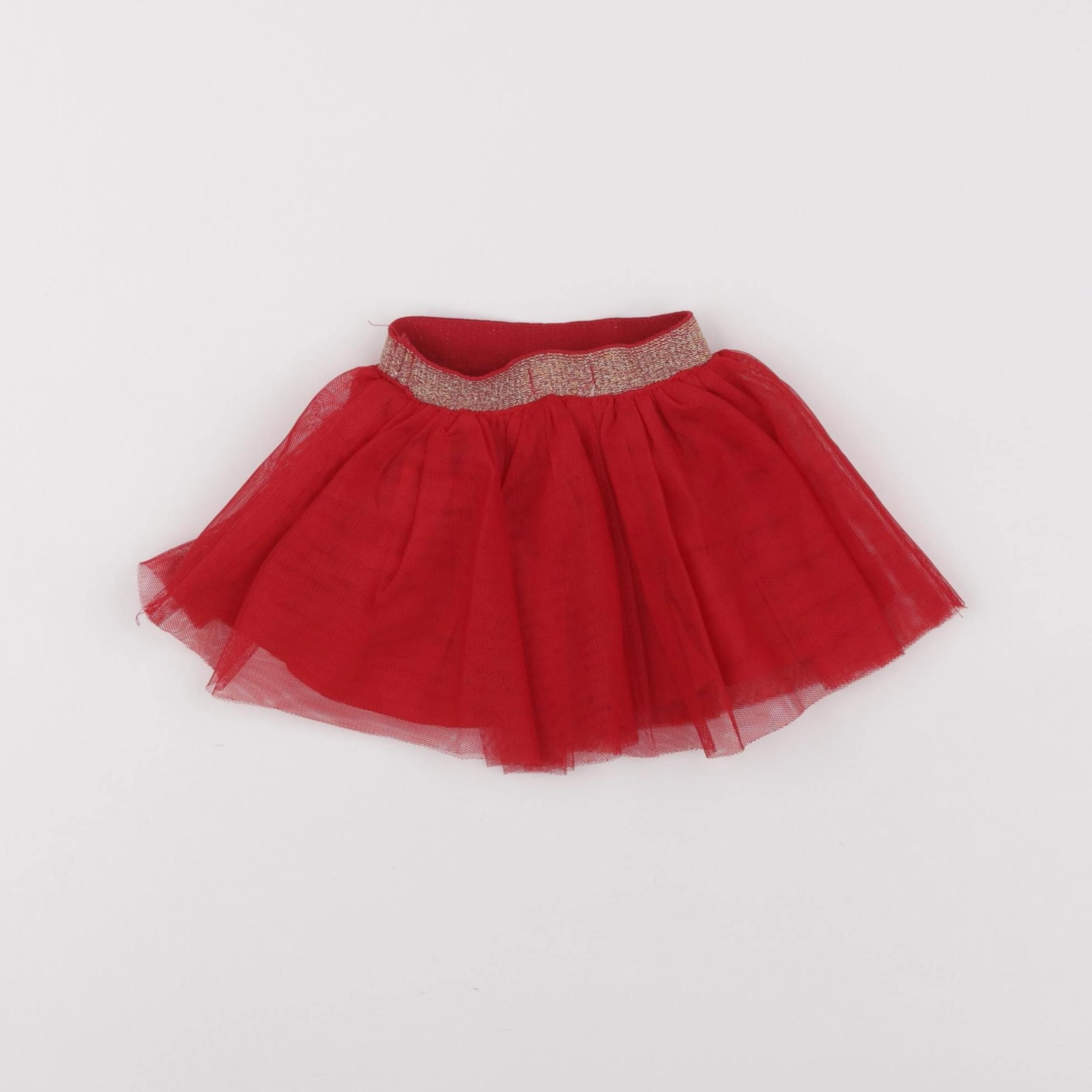 Vertbaudet - jupe rouge - 3 mois