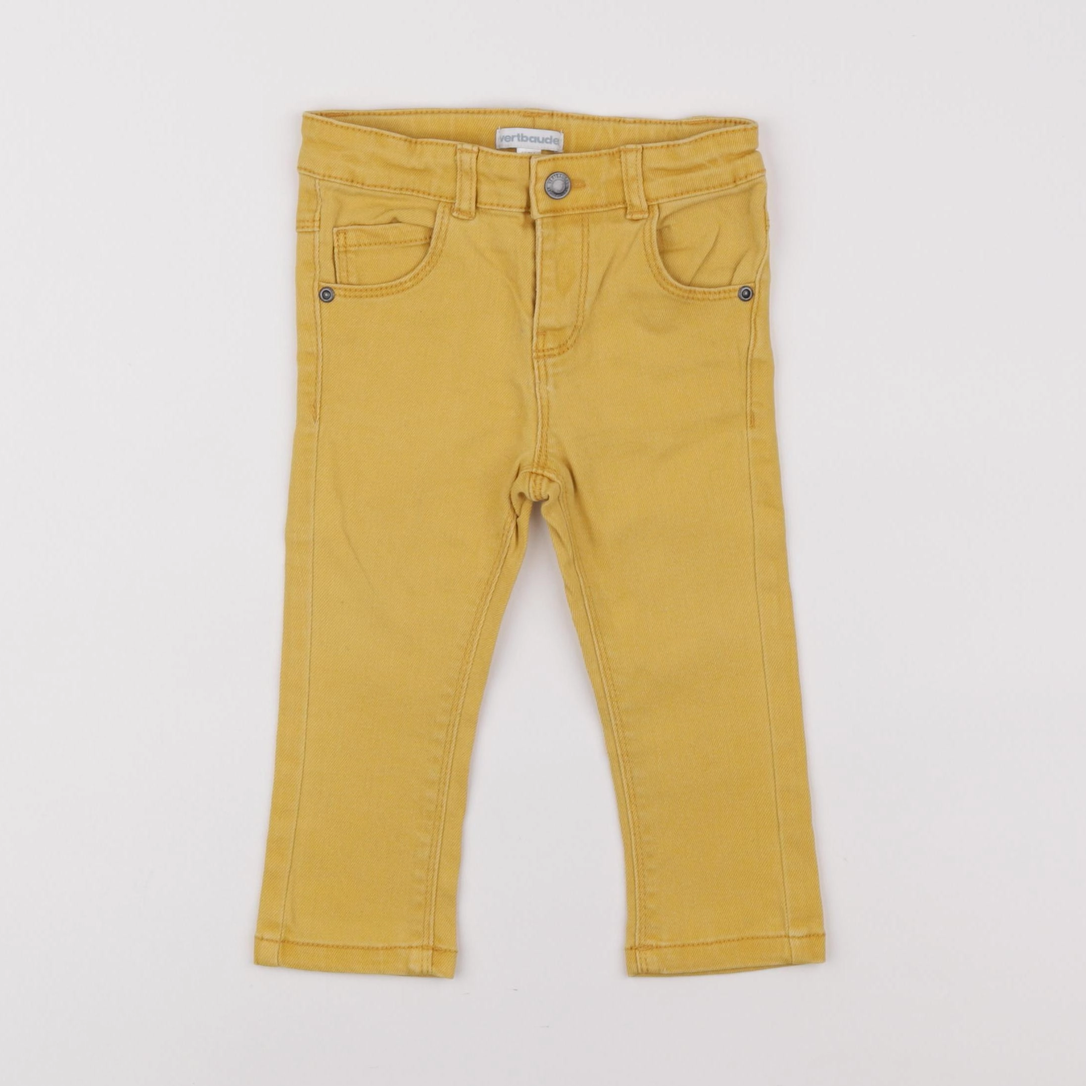 Vertbaudet - jean jaune - 18 mois