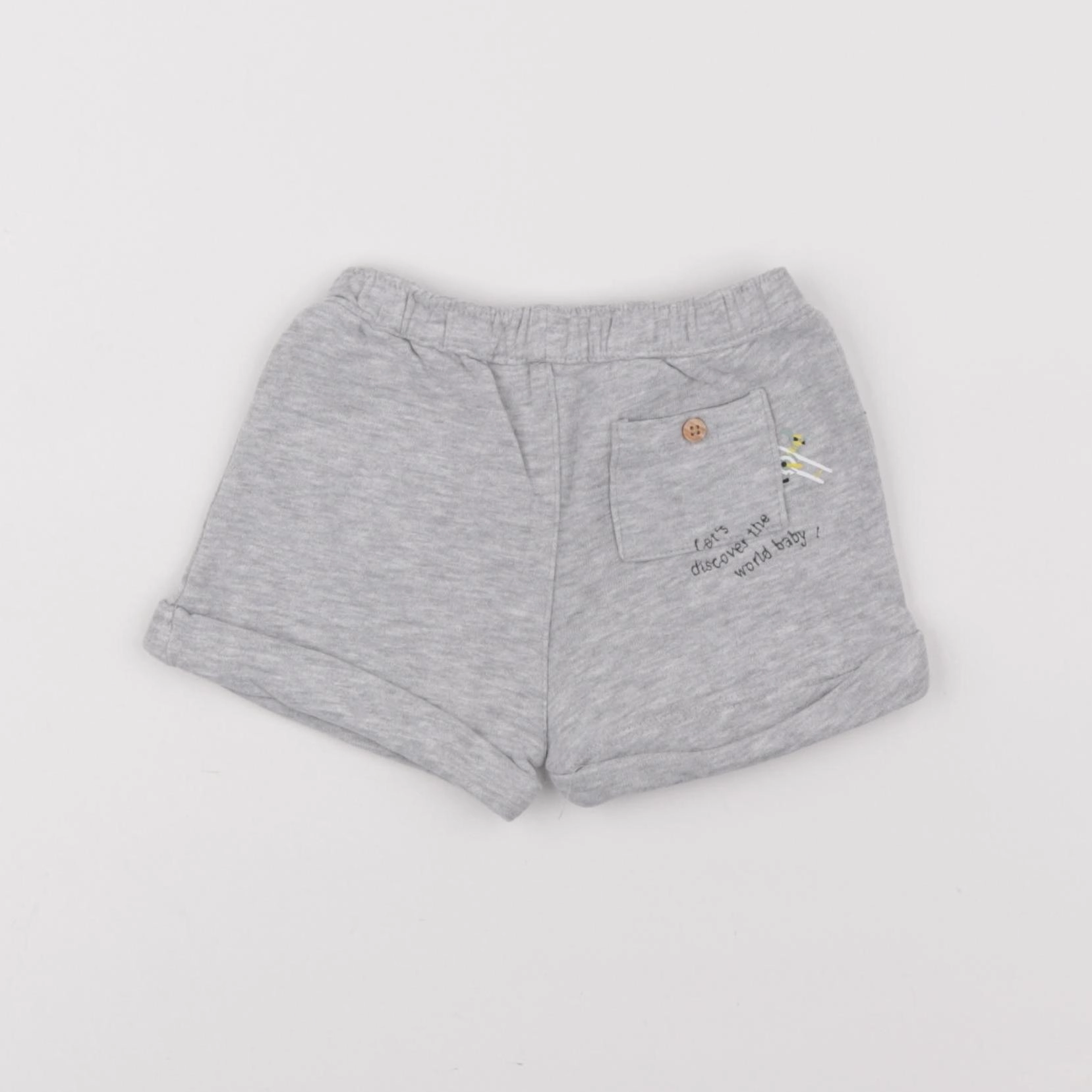 Vertbaudet - short gris - 3 mois