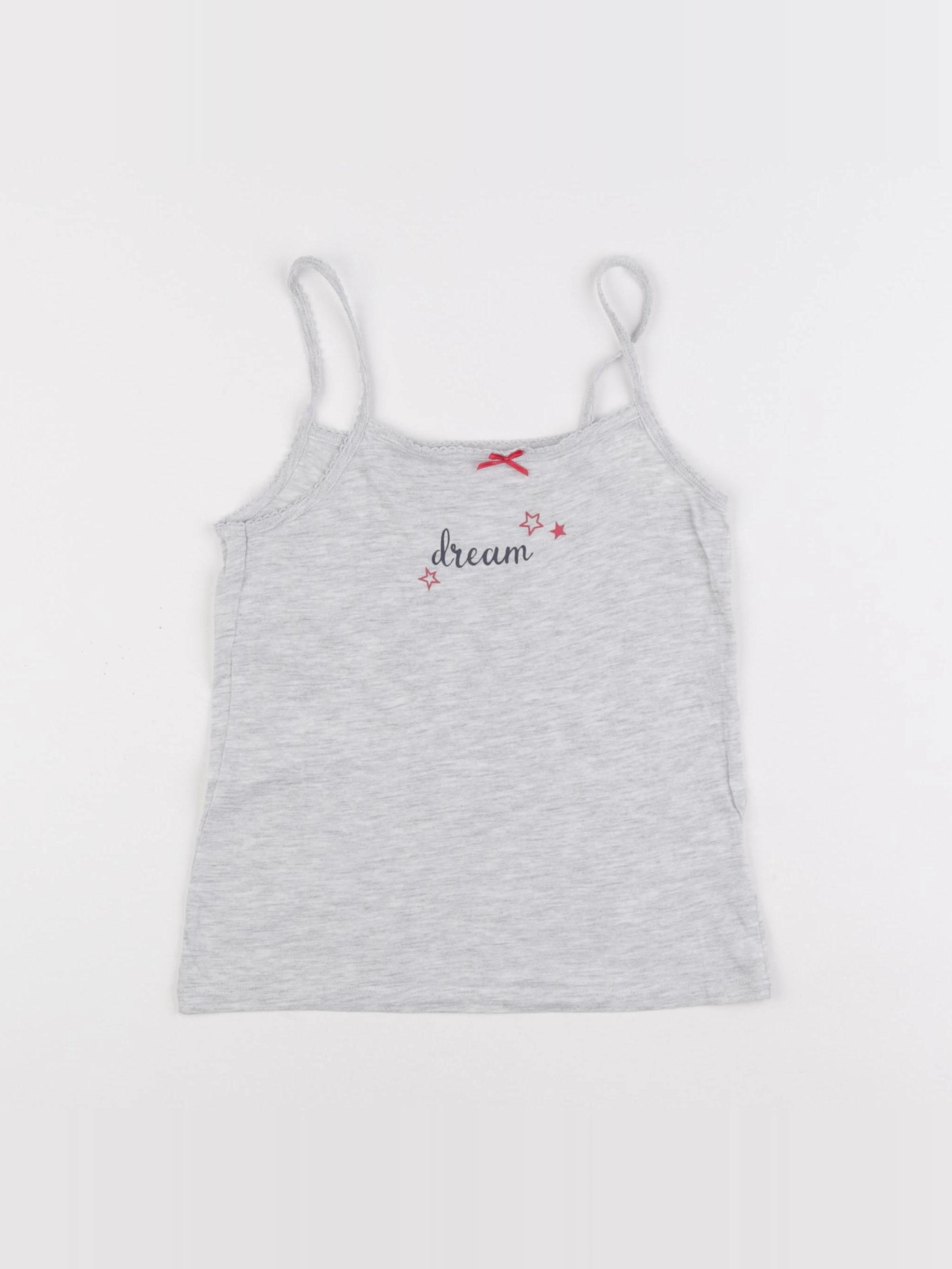 Vertbaudet - maillot de corps gris - 8 ans