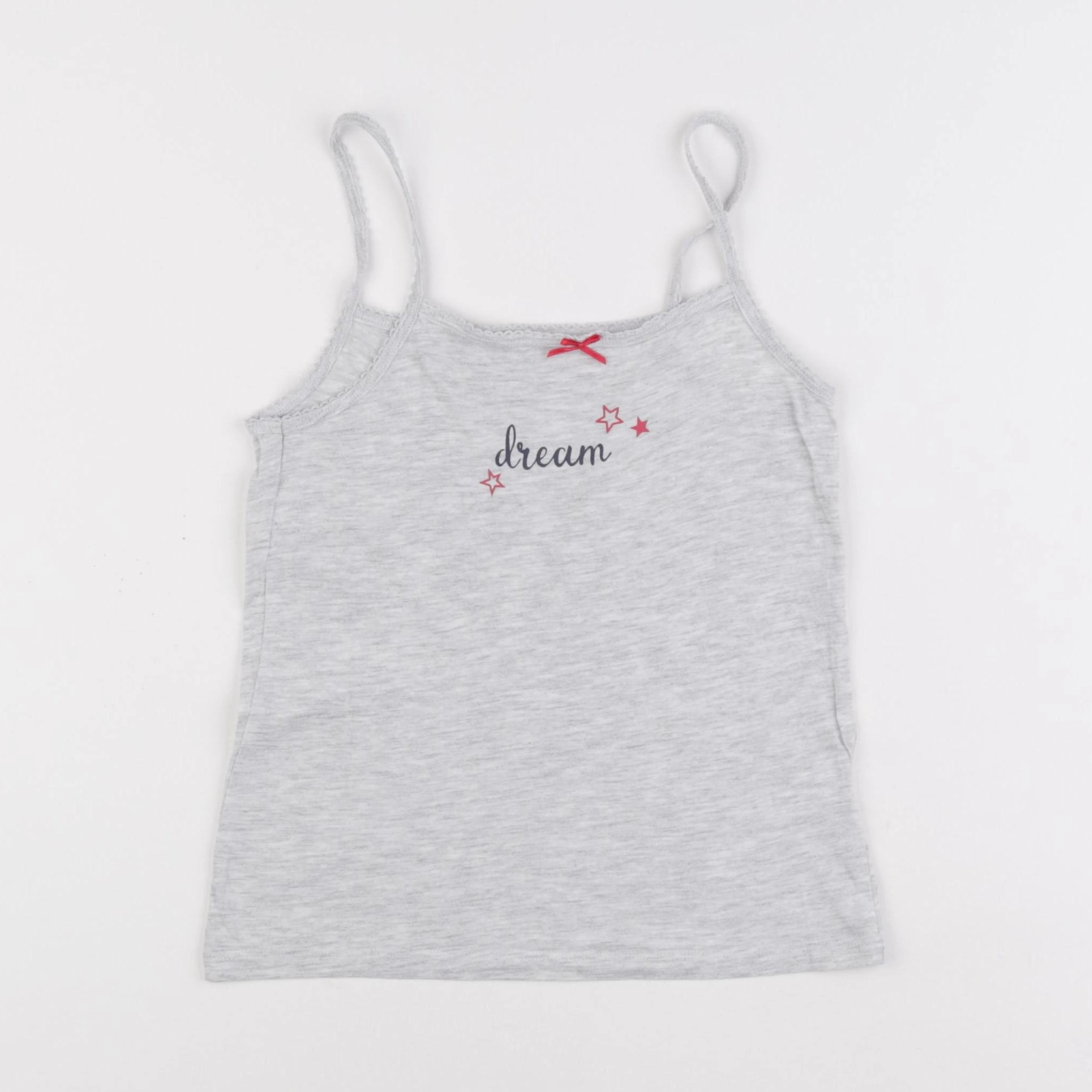 Vertbaudet - maillot de corps gris - 8 ans