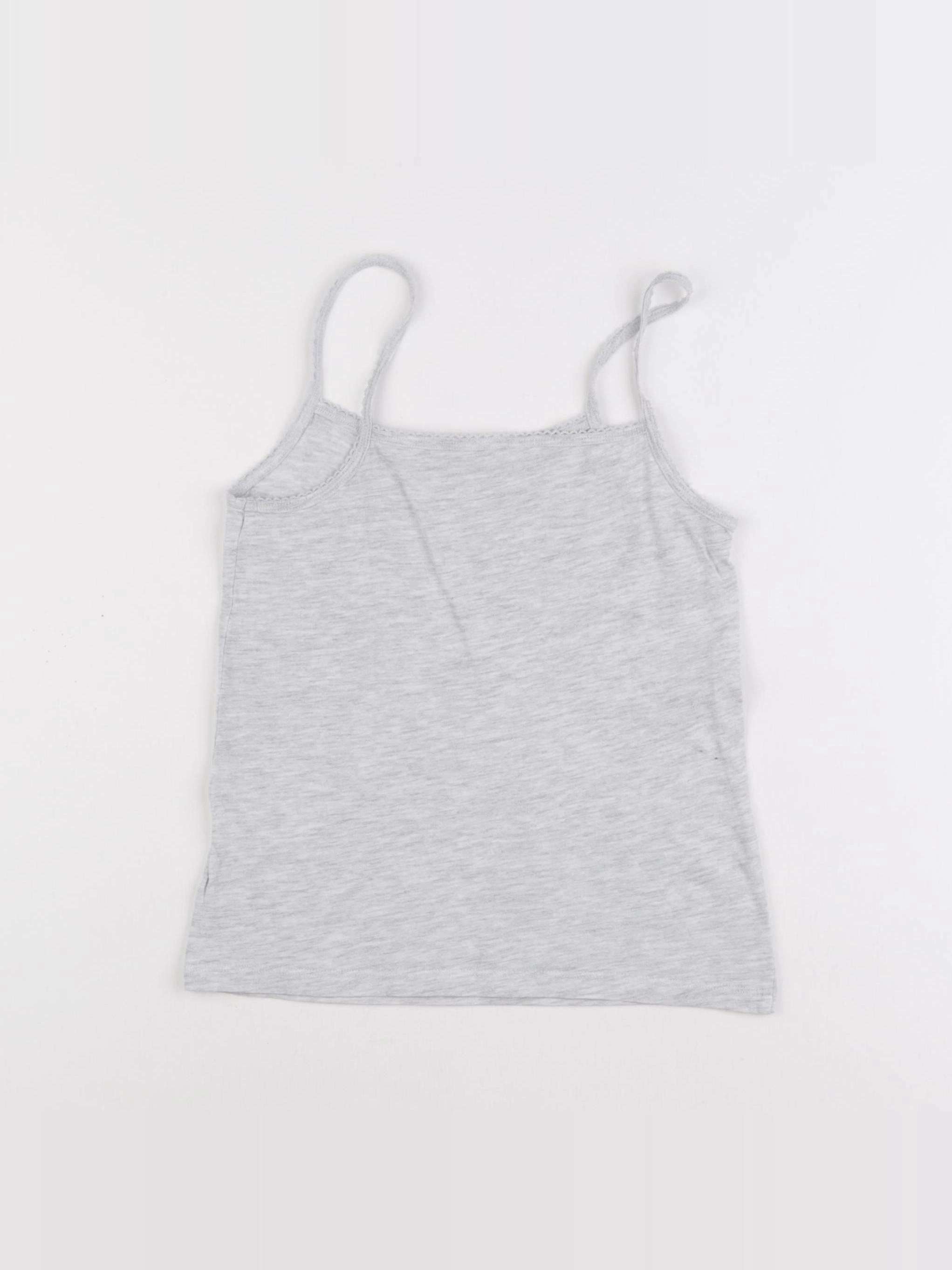 Vertbaudet - maillot de corps gris - 8 ans